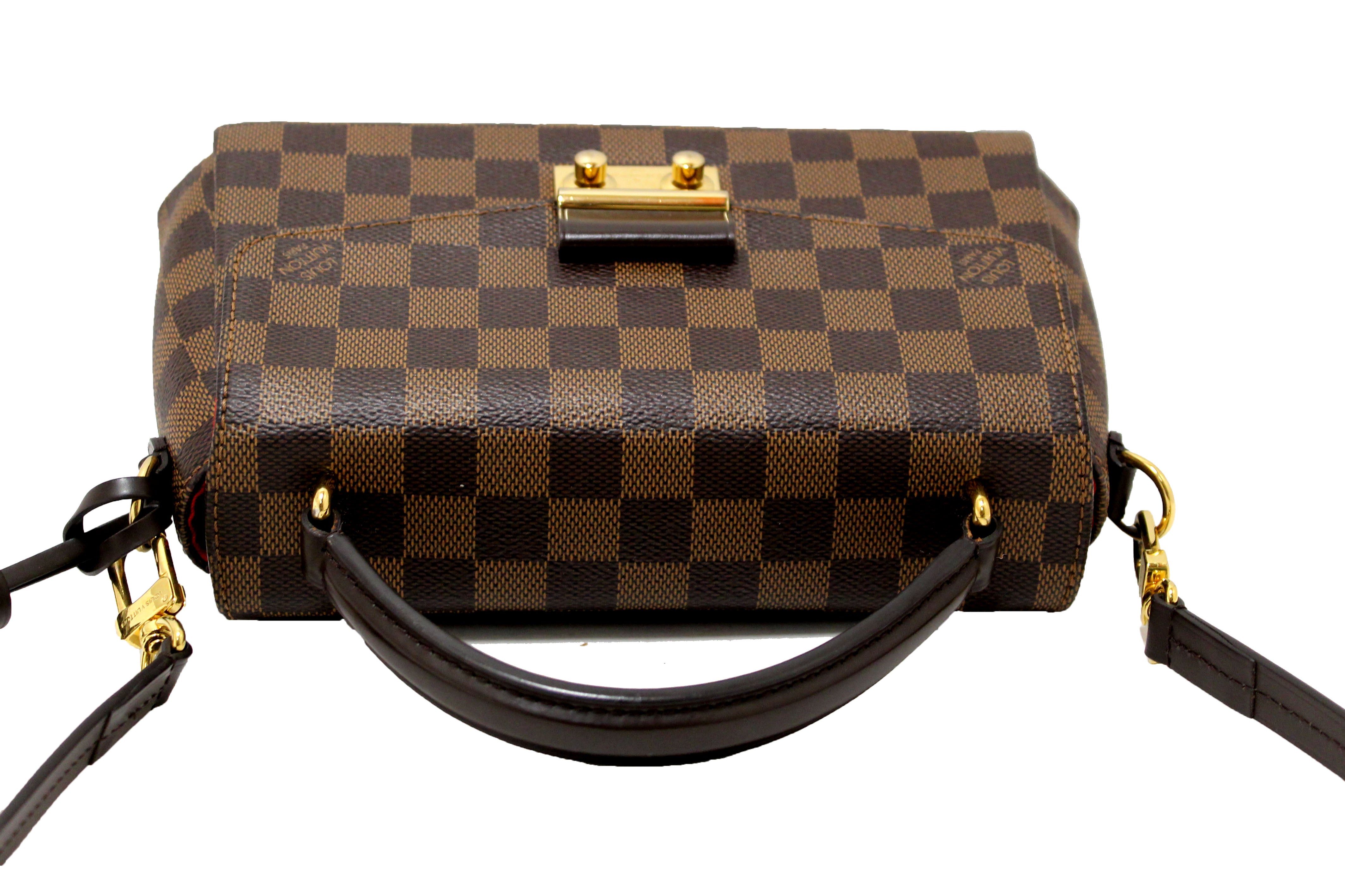 Authentic Louis Vuitton Damier Ebene Croisette Handbag/Messenger Bag