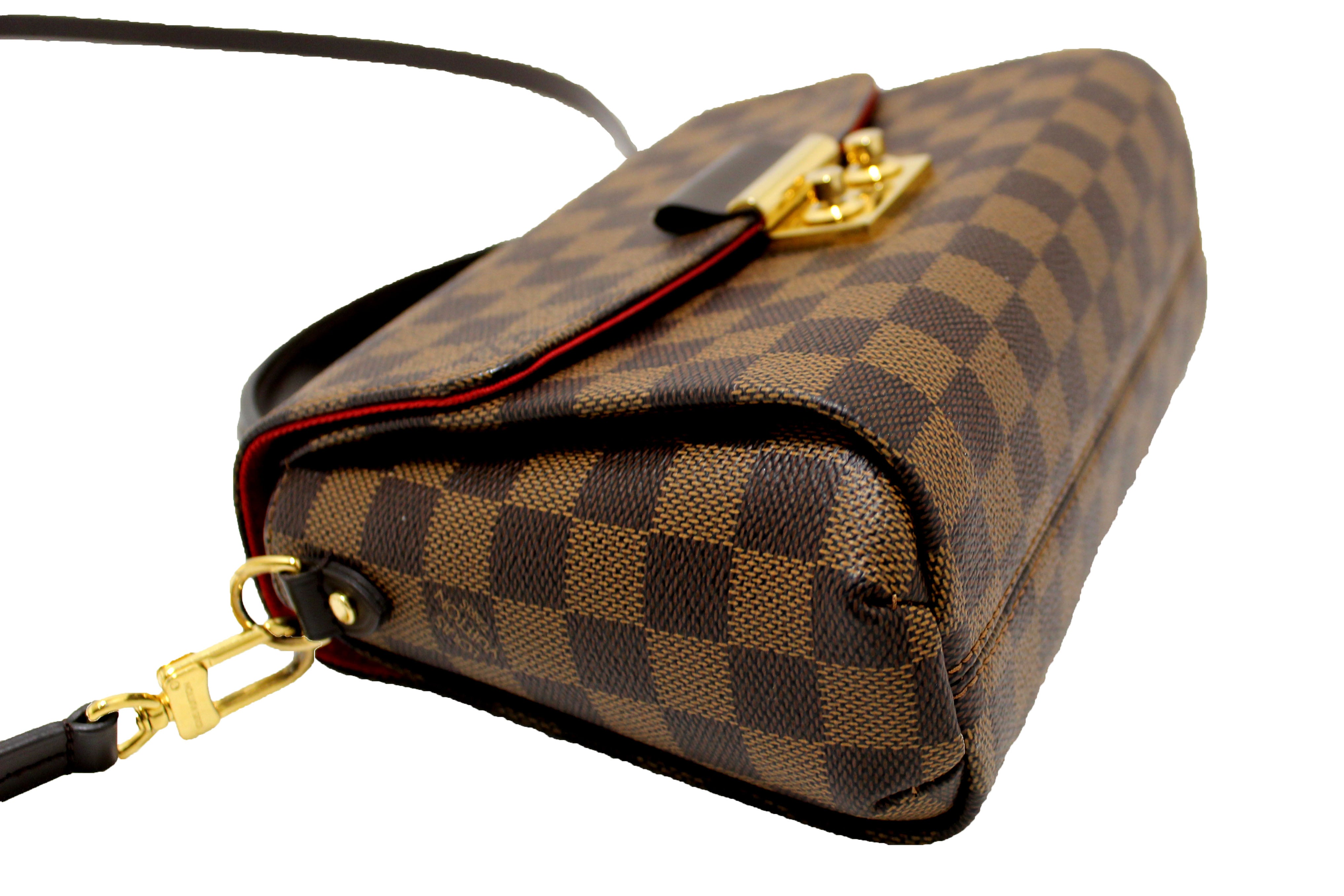 Authentic Louis Vuitton Damier Ebene Croisette Handbag/Messenger Bag