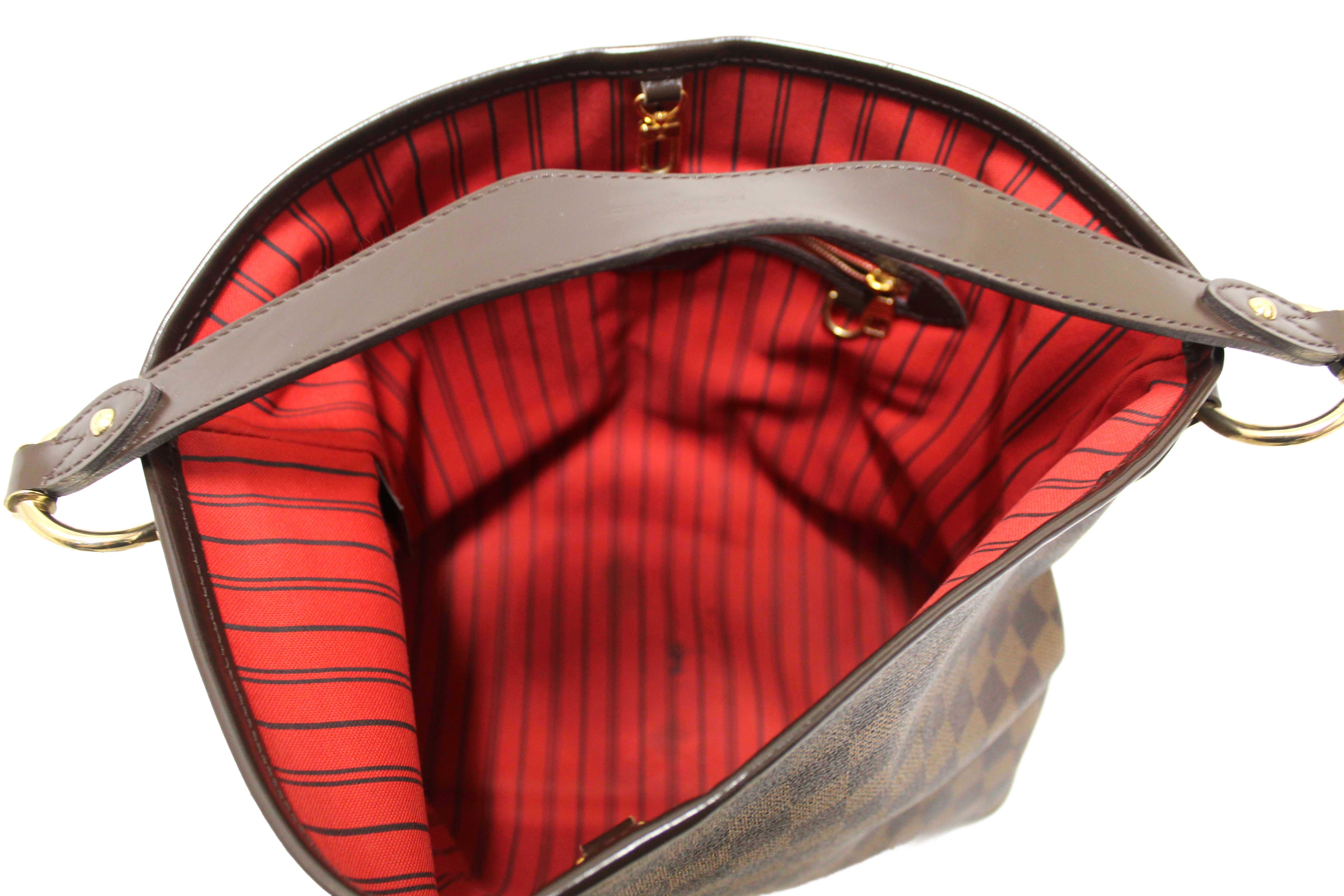 Authentic Louis Vuitton Damier Ebene Delightful PM Hobo Shoulder Bag