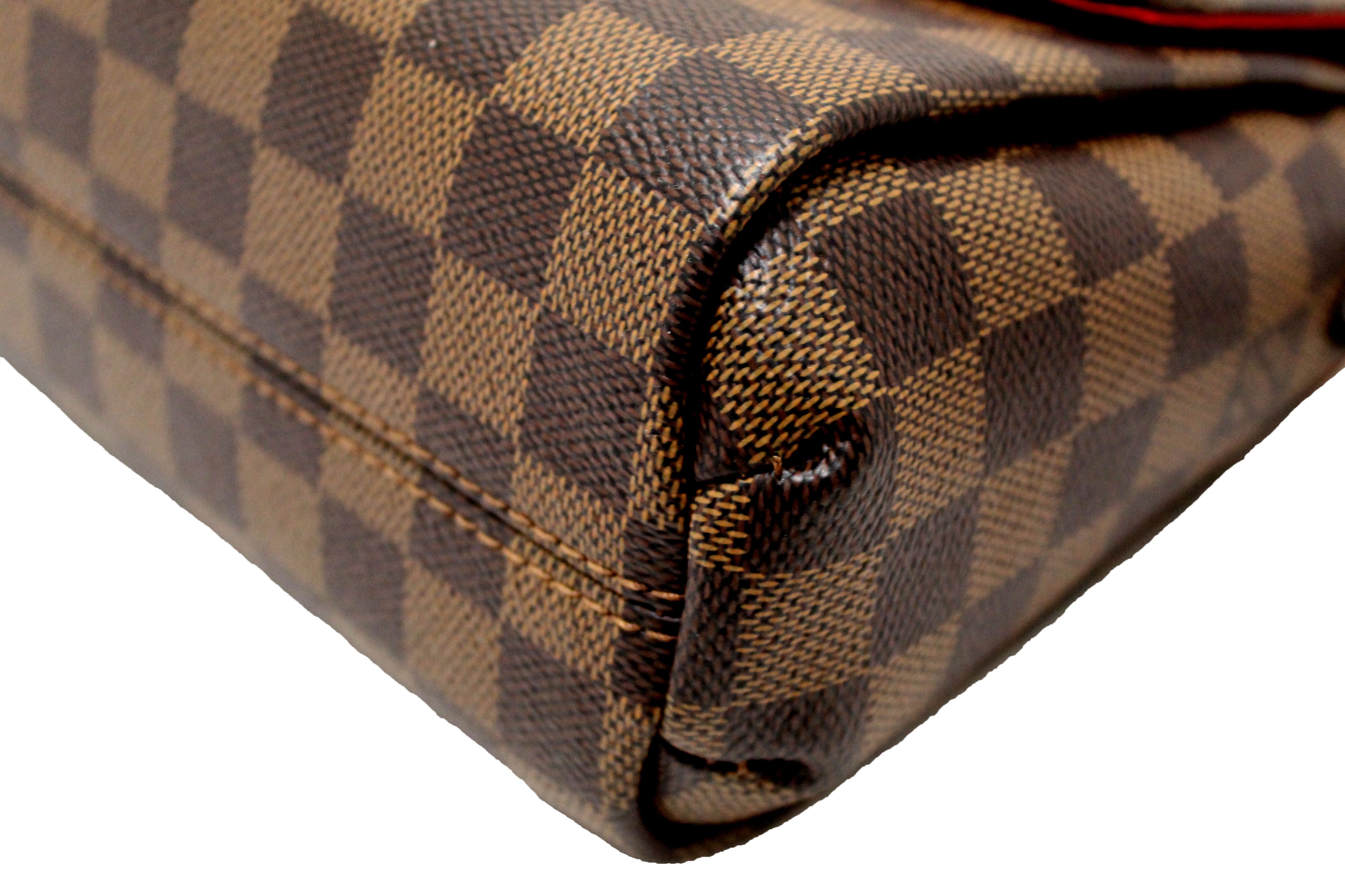 Authentic Louis Vuitton Damier Ebene Croisette Handbag/Messenger Bag