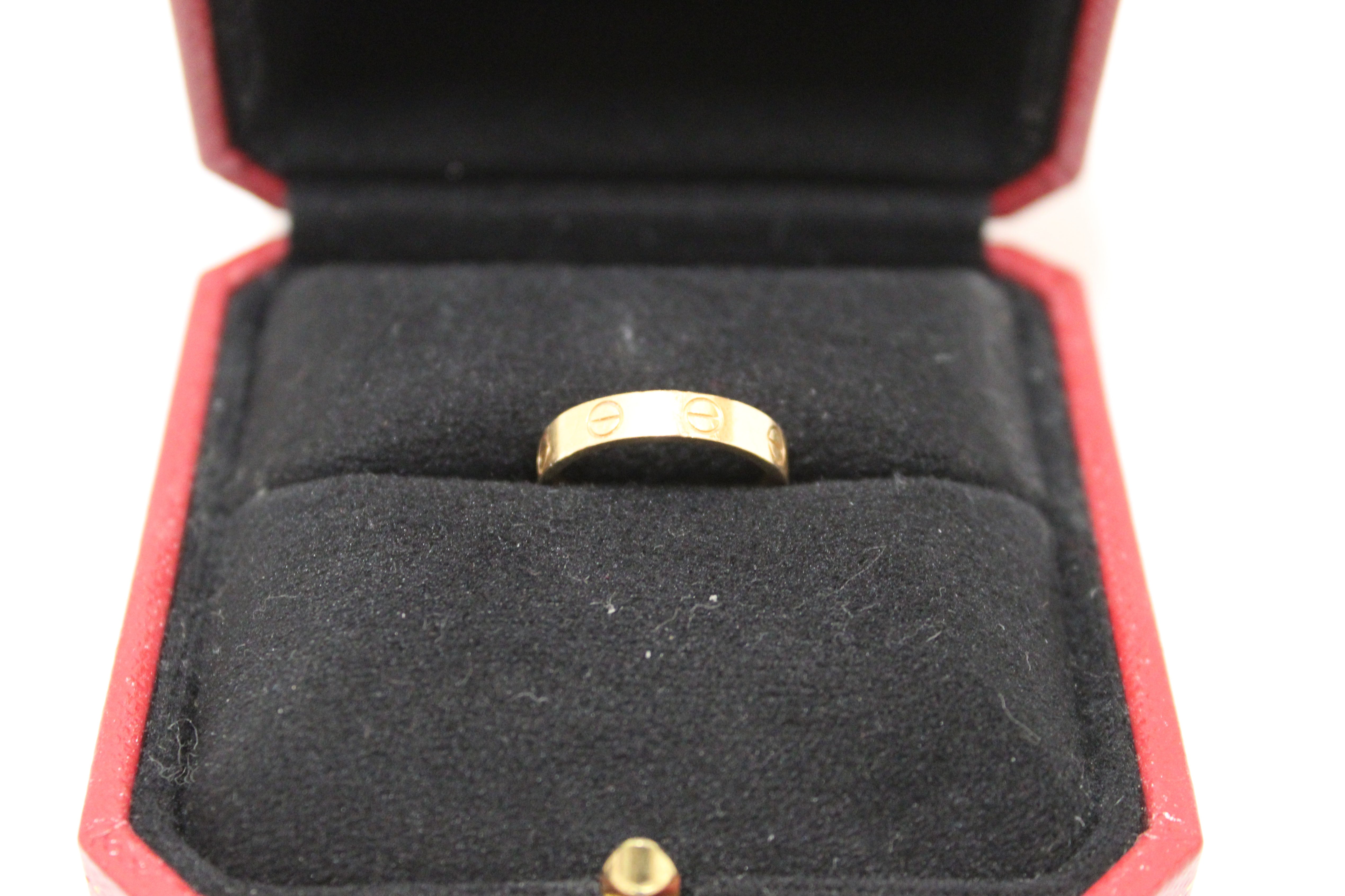 Authentic Cartier 18K Rose Gold Love Wedding Band Ring Size 5