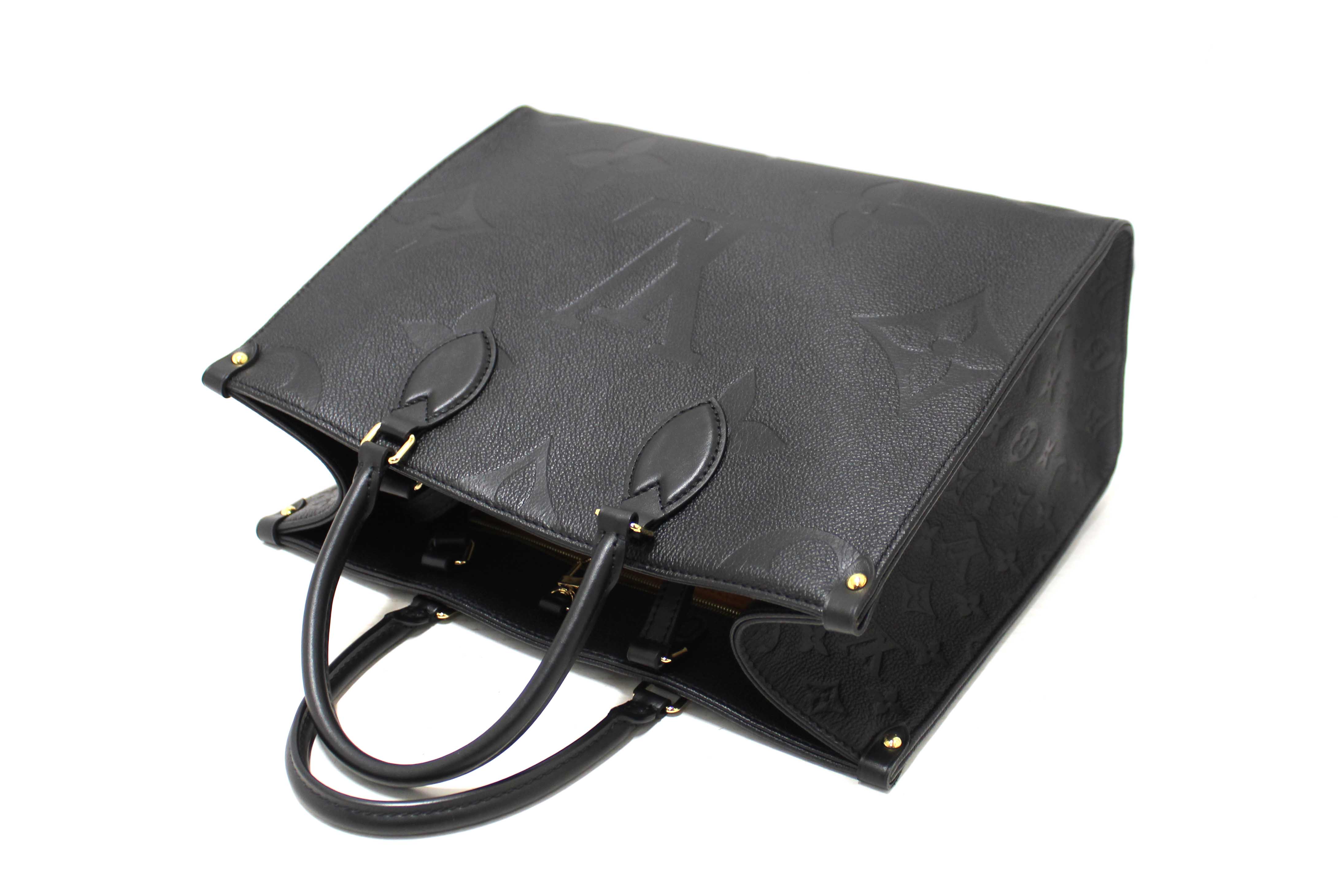 Authentic Louis Vuitton Monogram Empreinte Leather OnTheGo MM Tote bag