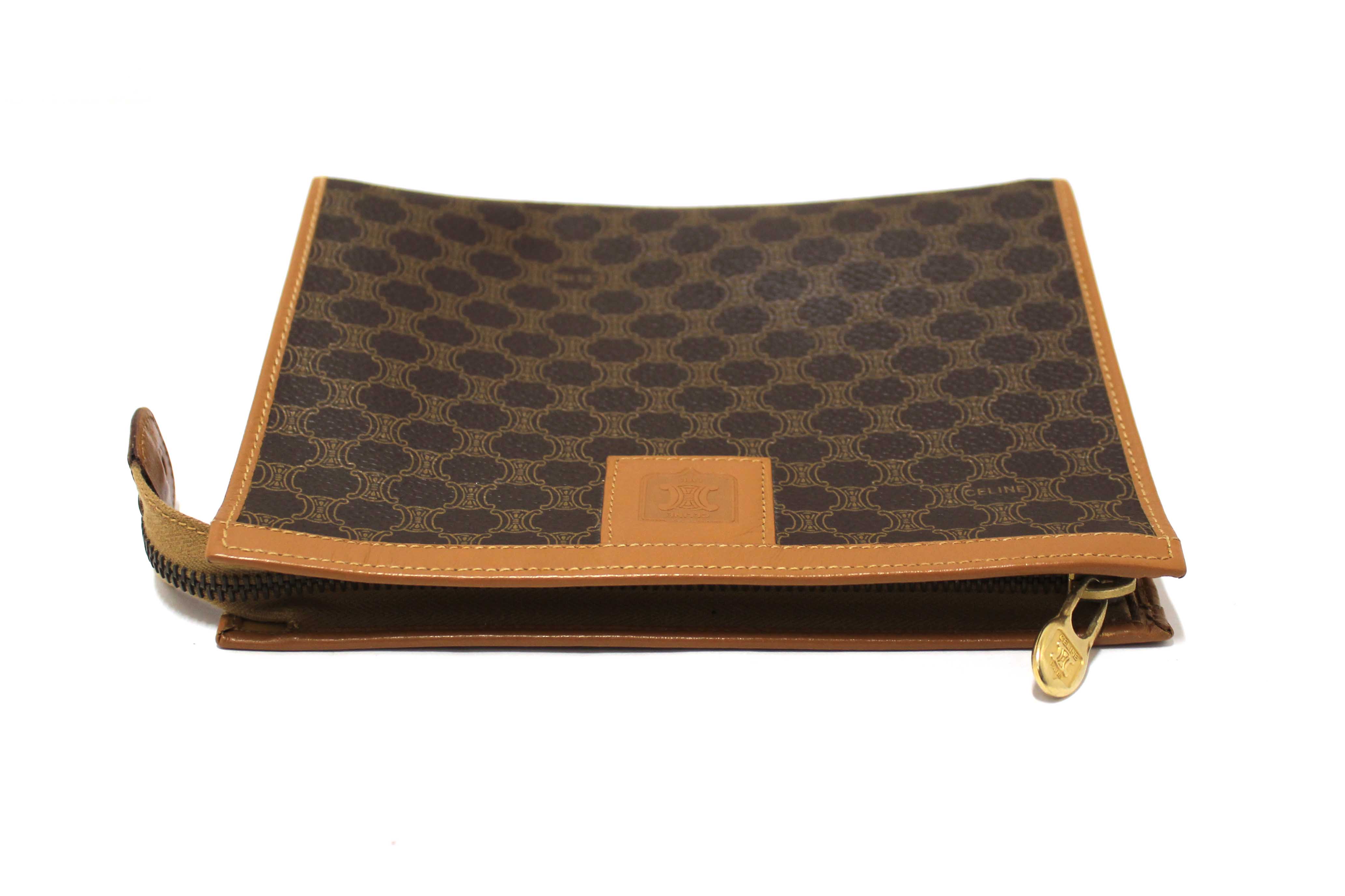 Authentic Celine Vintage Macadam Small Square Pouch