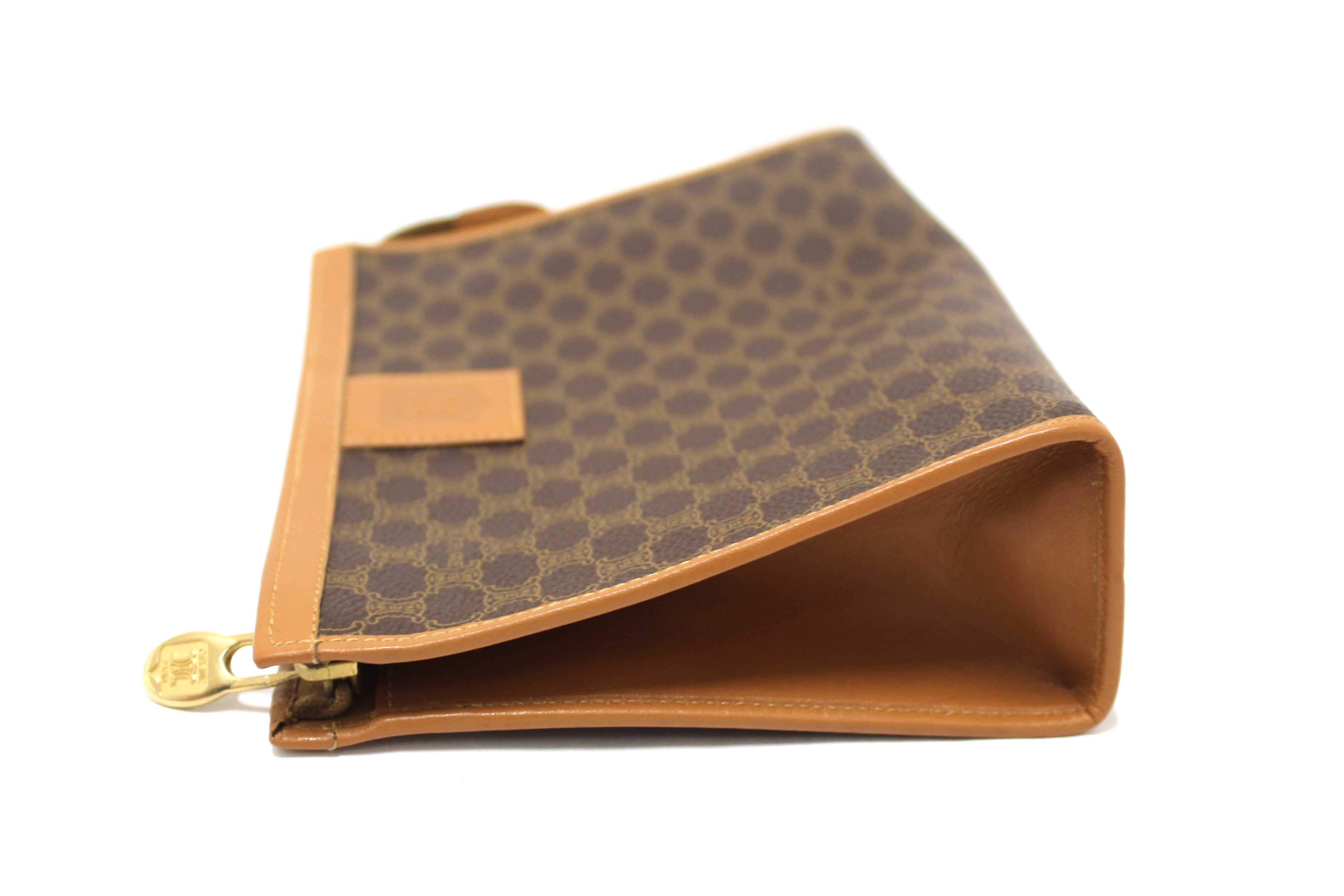 Authentic Celine Vintage Macadam Small Square Pouch
