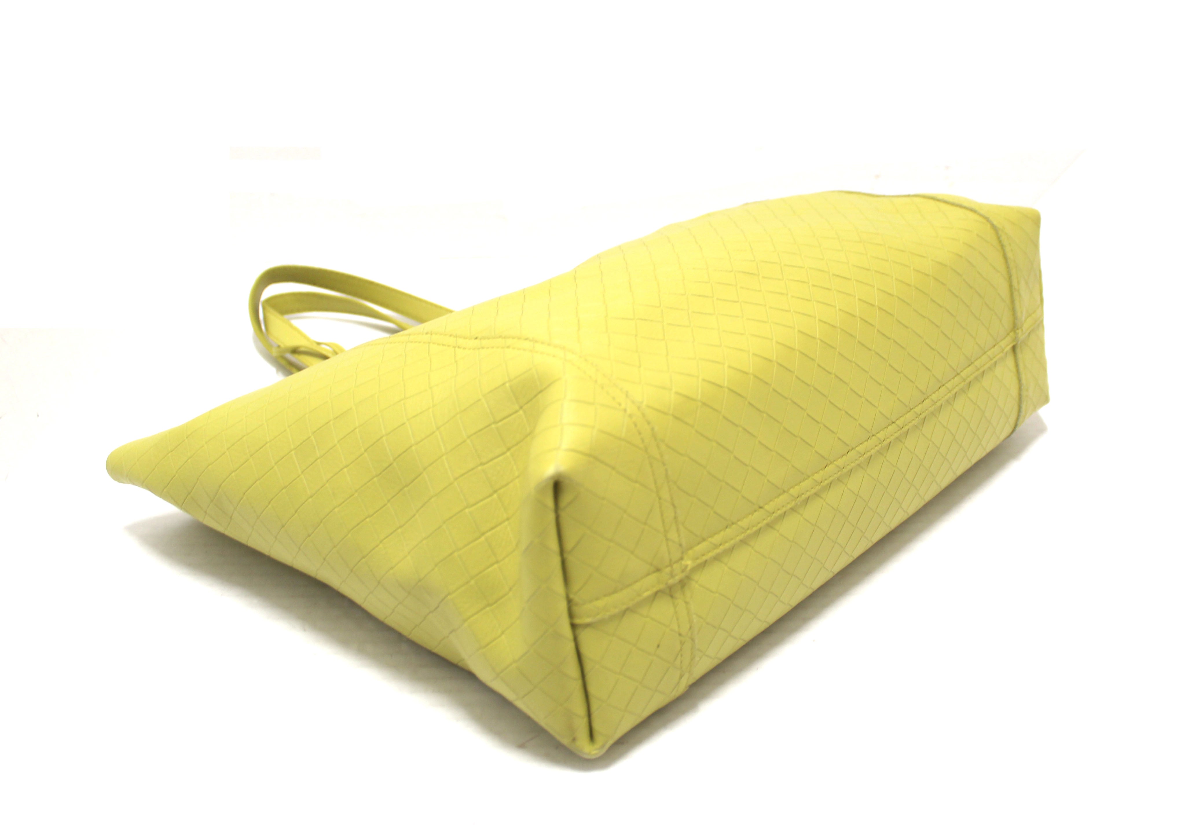 Yellow Bottega Veneta Intrecciato Tote Bag