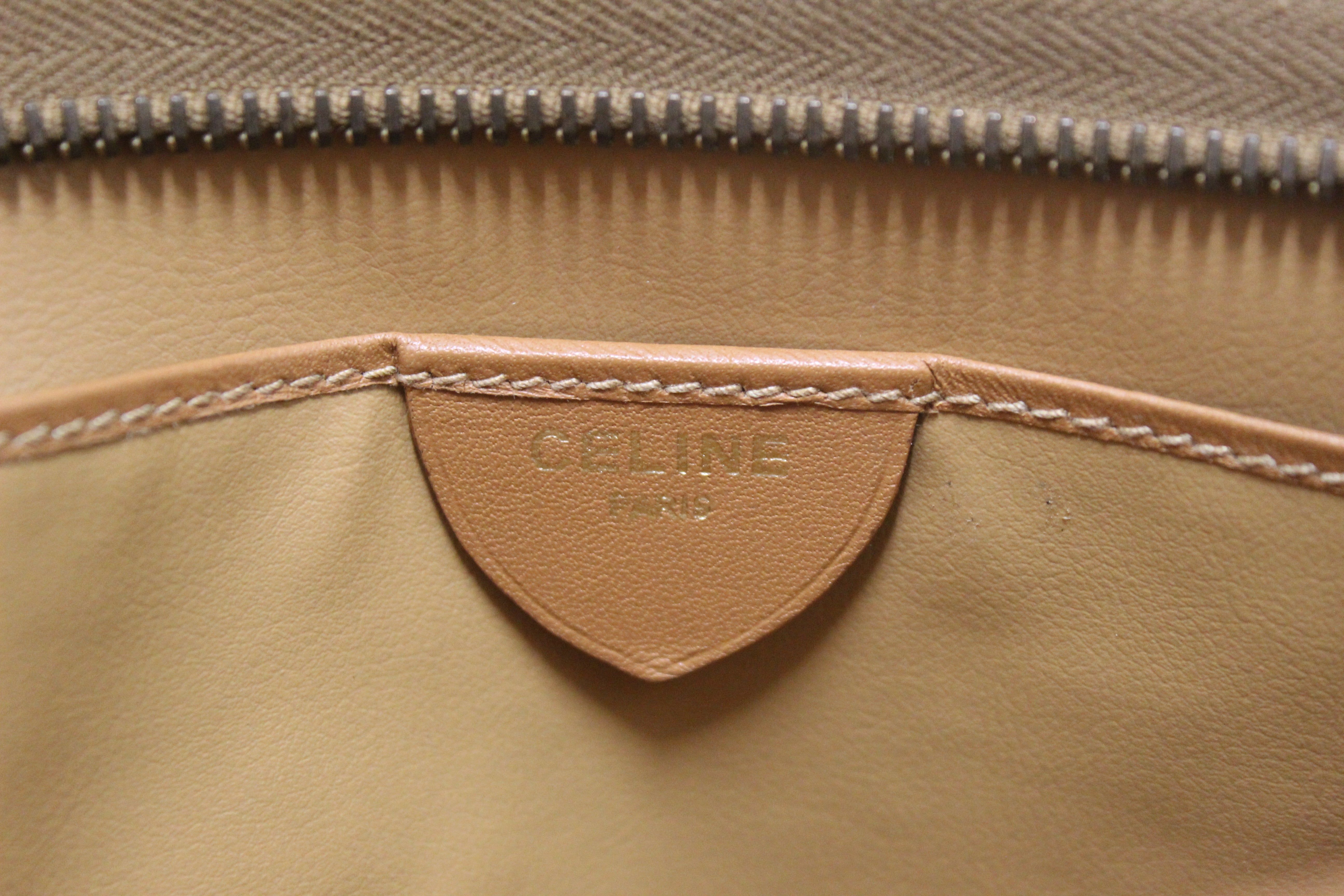 Authentic Celine Vintage Macadam Small Square Pouch