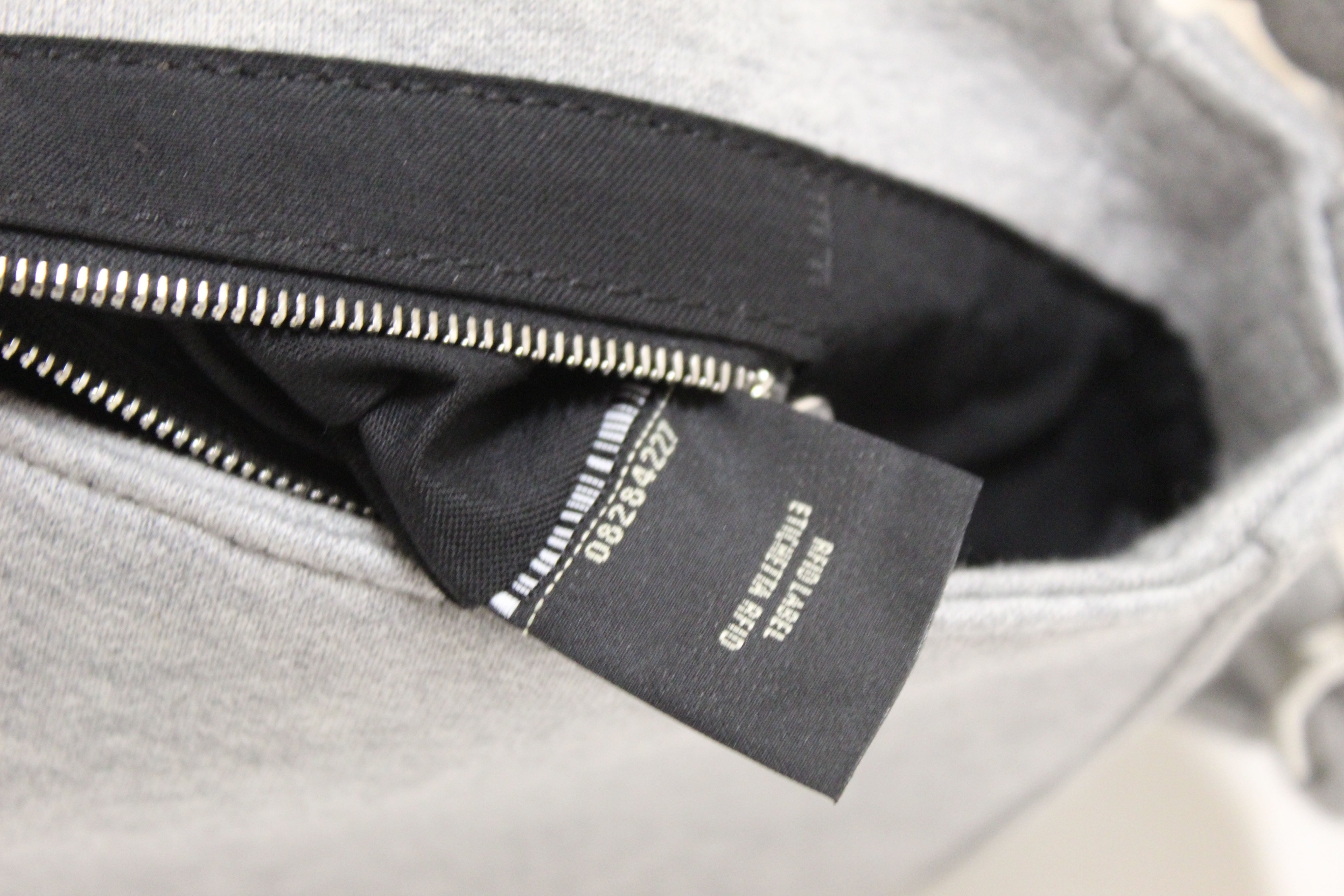 Authentic NEW Fendi x Marc Jacobs Grey Jersey Logo Medium Baguette