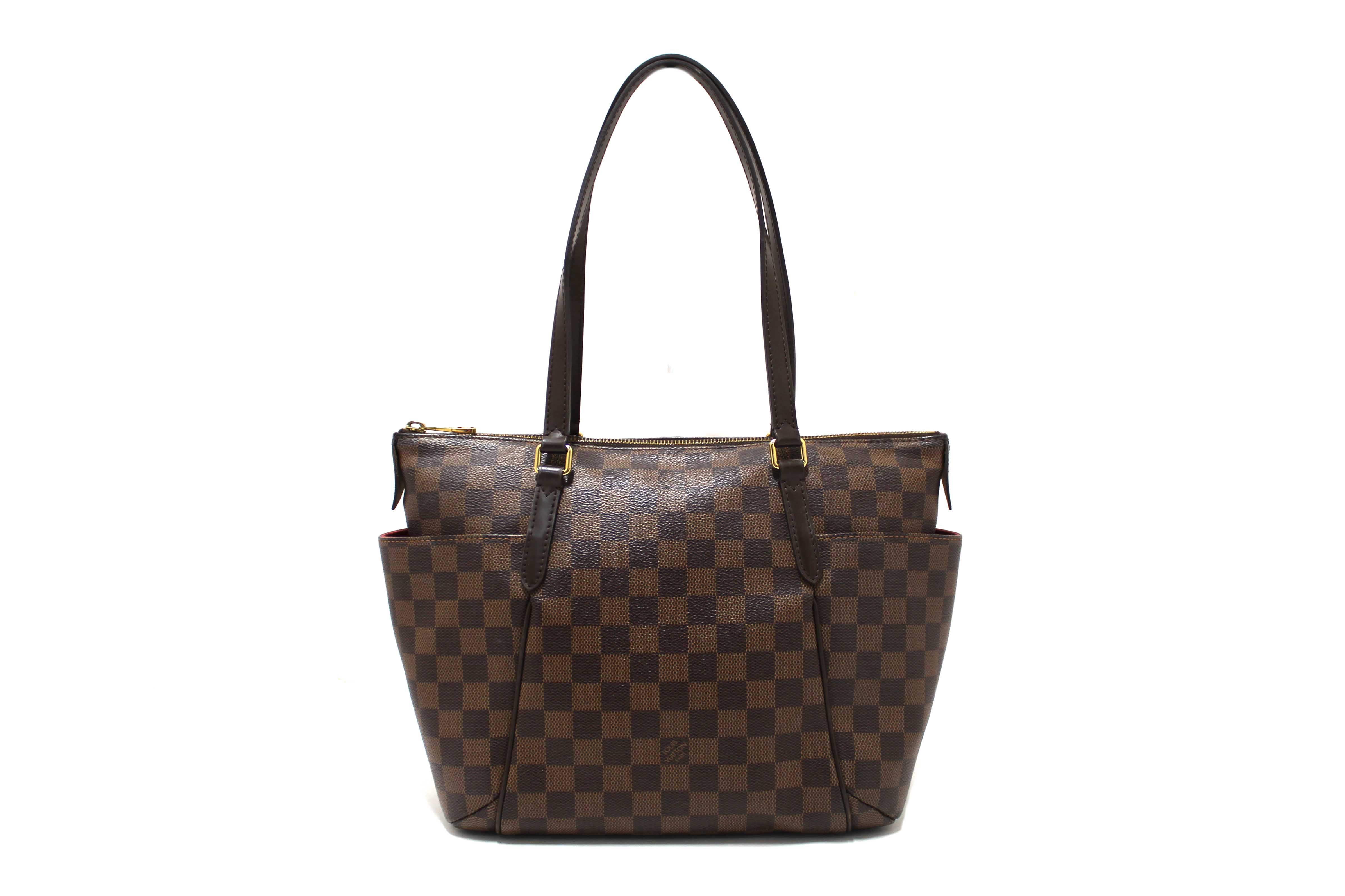 Authentic Louis Vuitton Damier Ebene Totally PM Shoulder Tote Bag