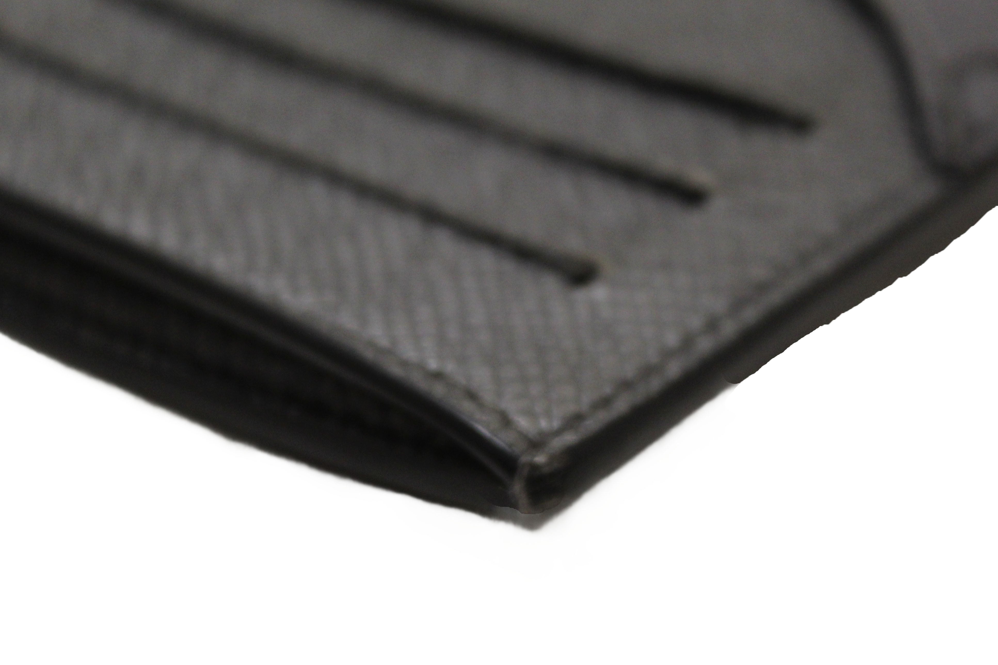 Authentic Louis Vuitton Gun Metal Monogram Canvas Coin Card Holder
