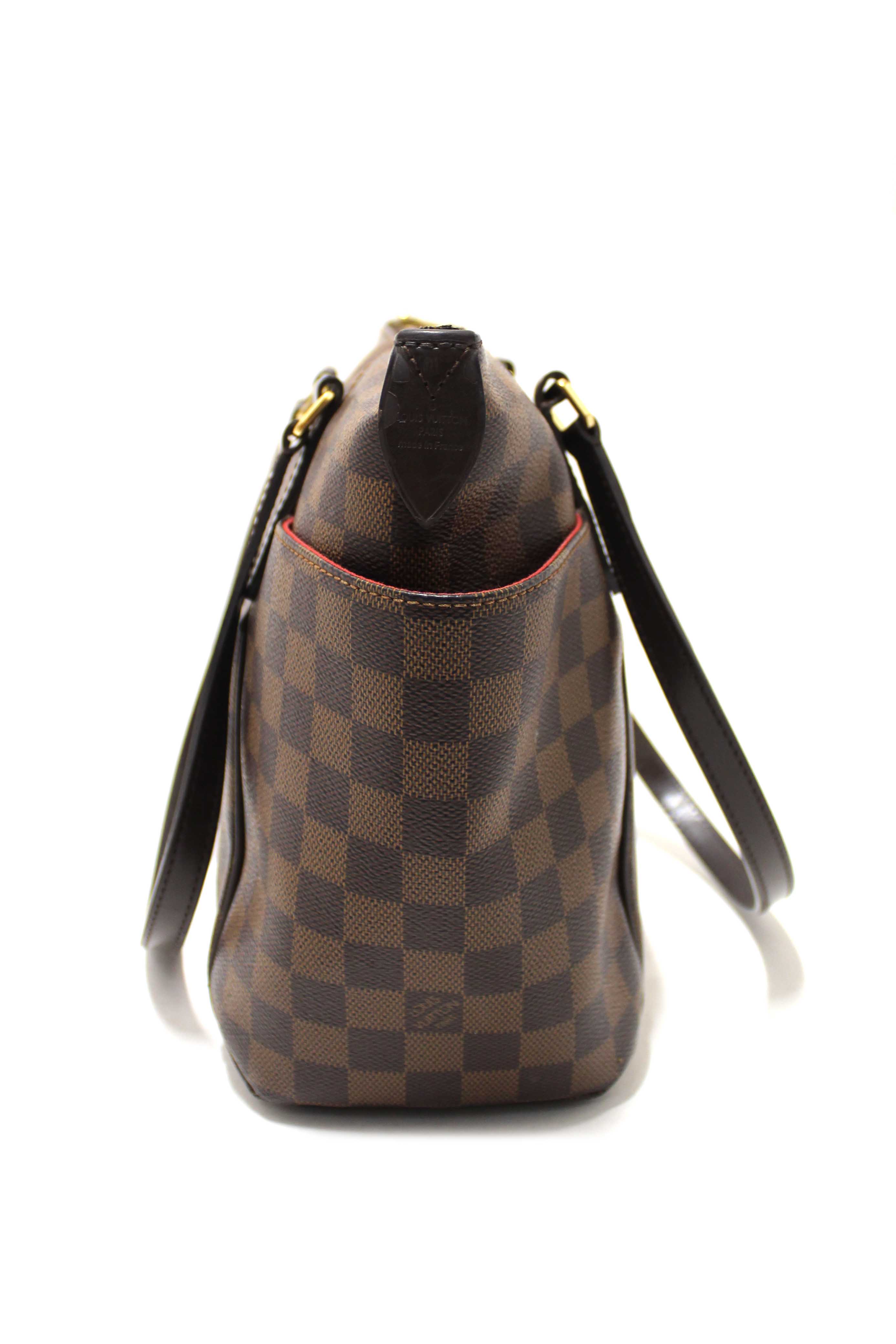 Authentic Louis Vuitton Damier Ebene Totally PM Shoulder Tote Bag