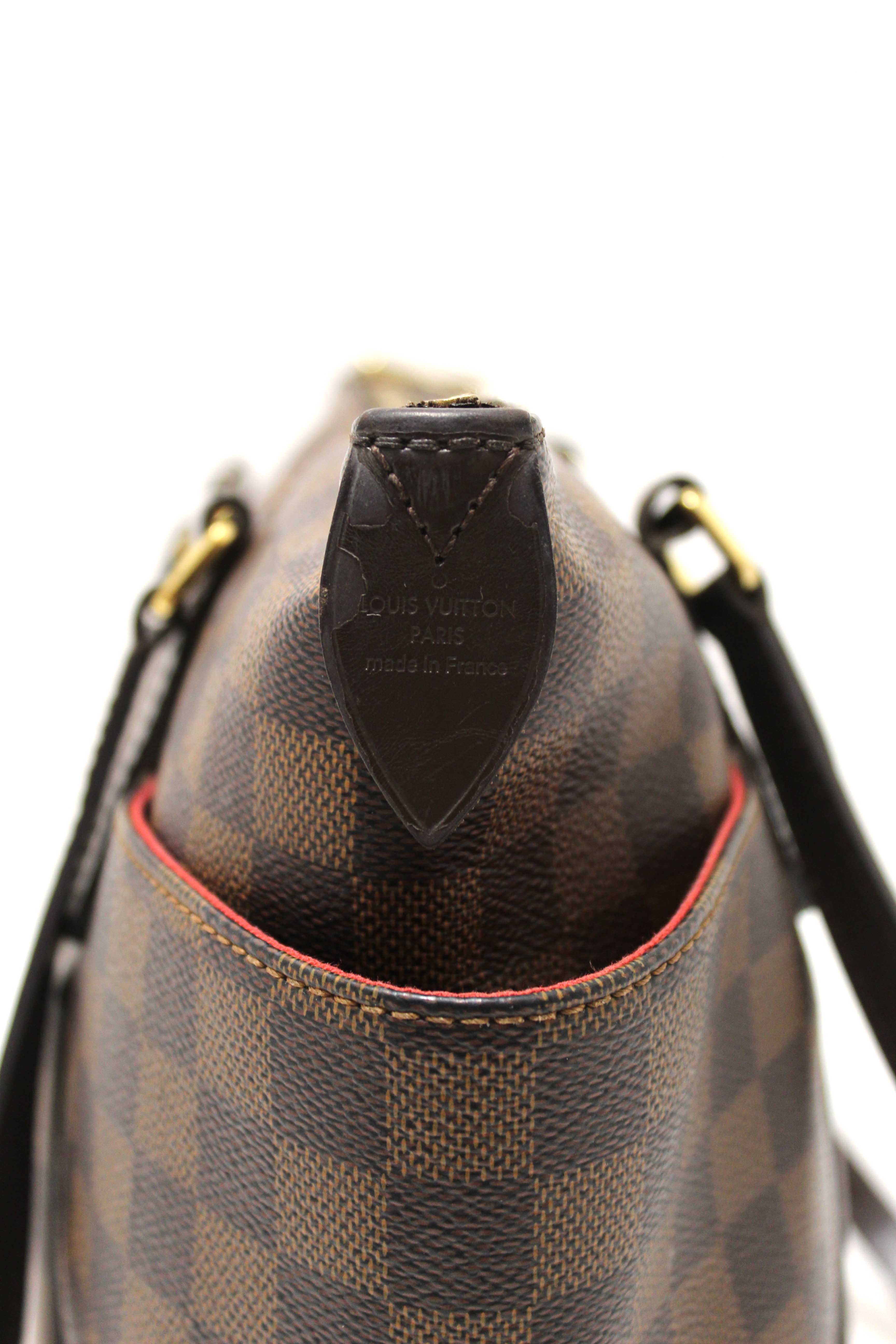Authentic Louis Vuitton Damier Ebene Totally PM Shoulder Tote Bag