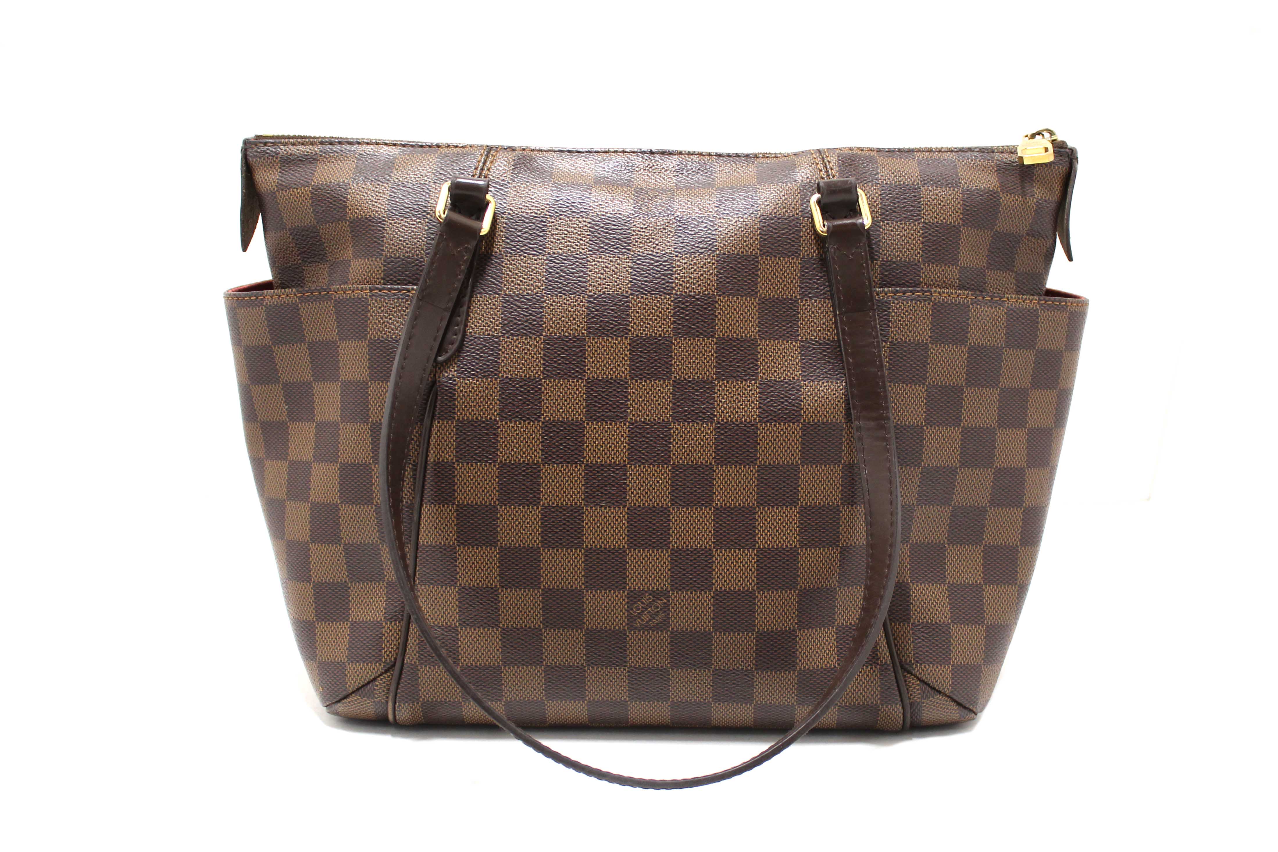 Authentic Louis Vuitton Damier Ebene Totally PM Shoulder Tote Bag
