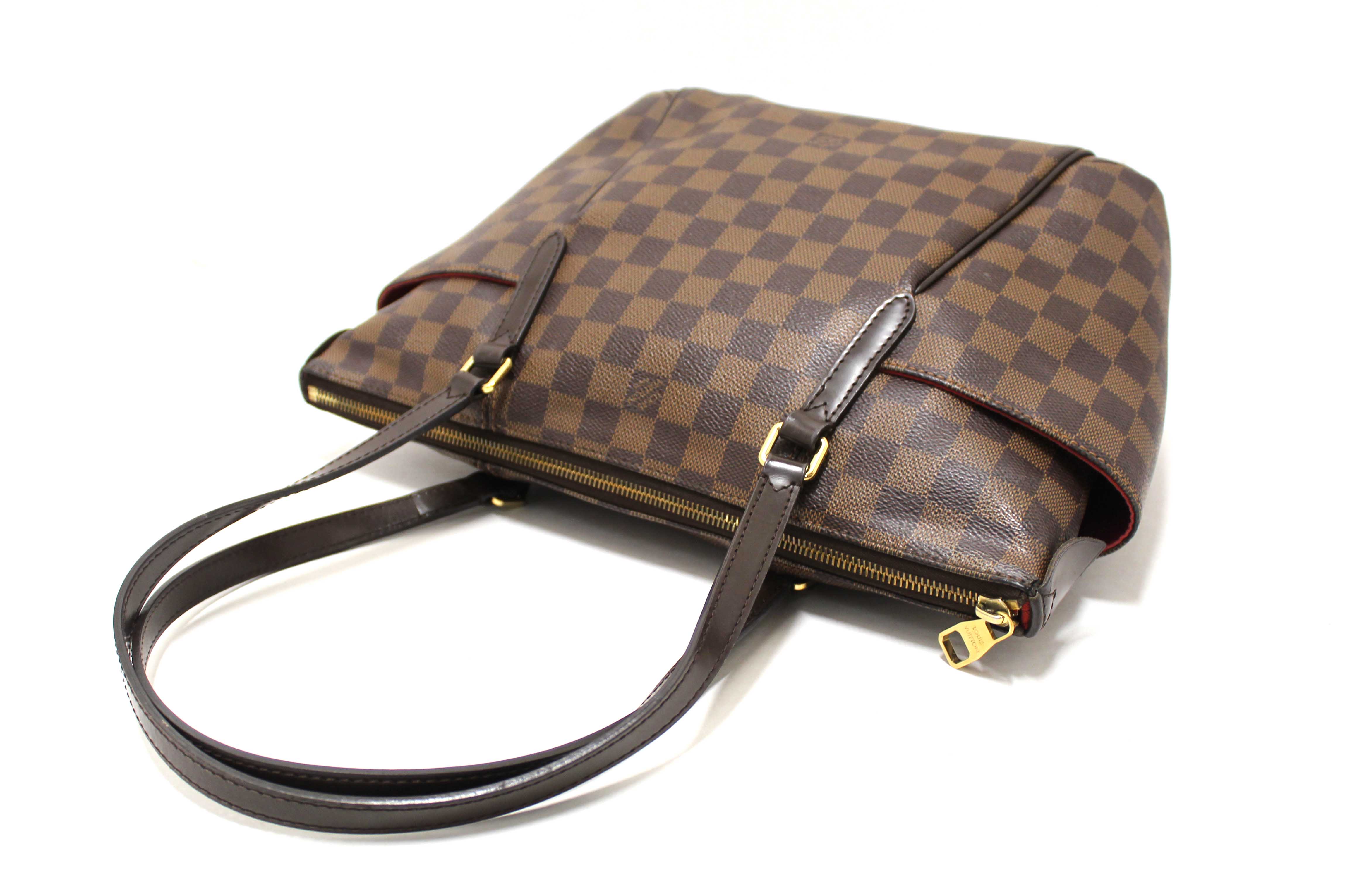 Authentic Louis Vuitton Damier Ebene Totally PM Shoulder Tote Bag