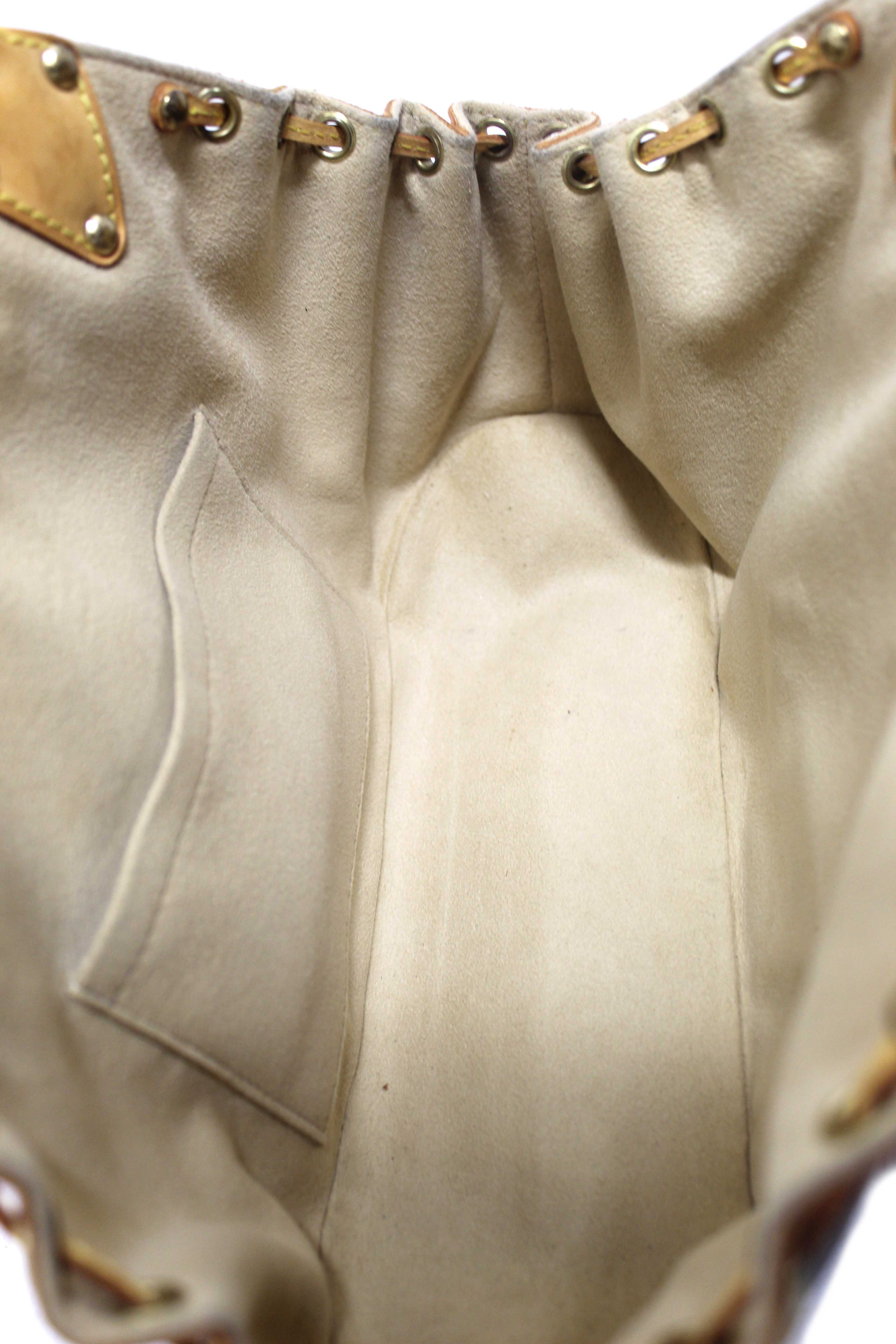 Authentic Louis Vuitton Classic Monogram Canvas Theda GM Handbag