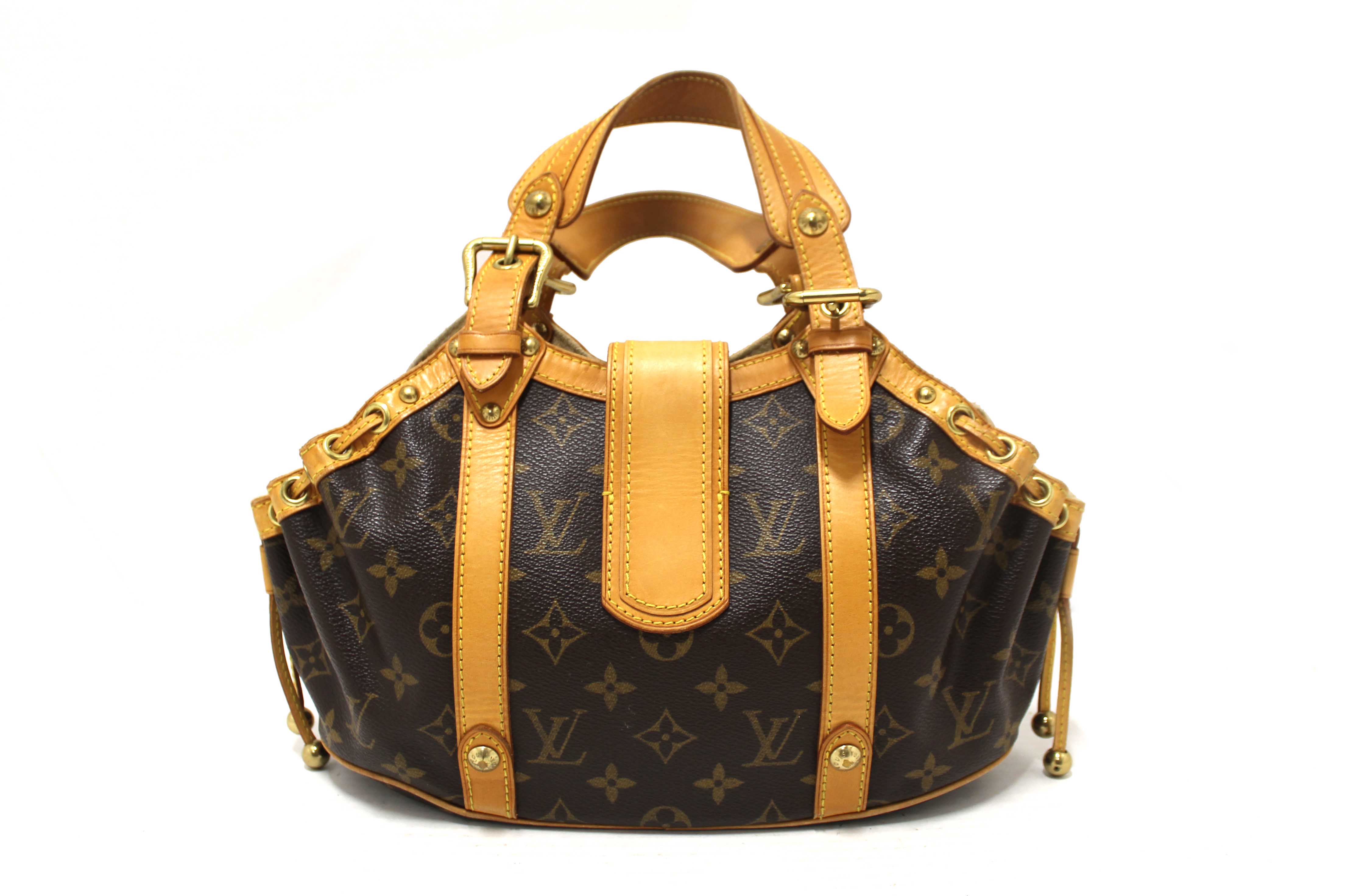Authentic Louis Vuitton Classic Monogram Canvas Theda GM Handbag