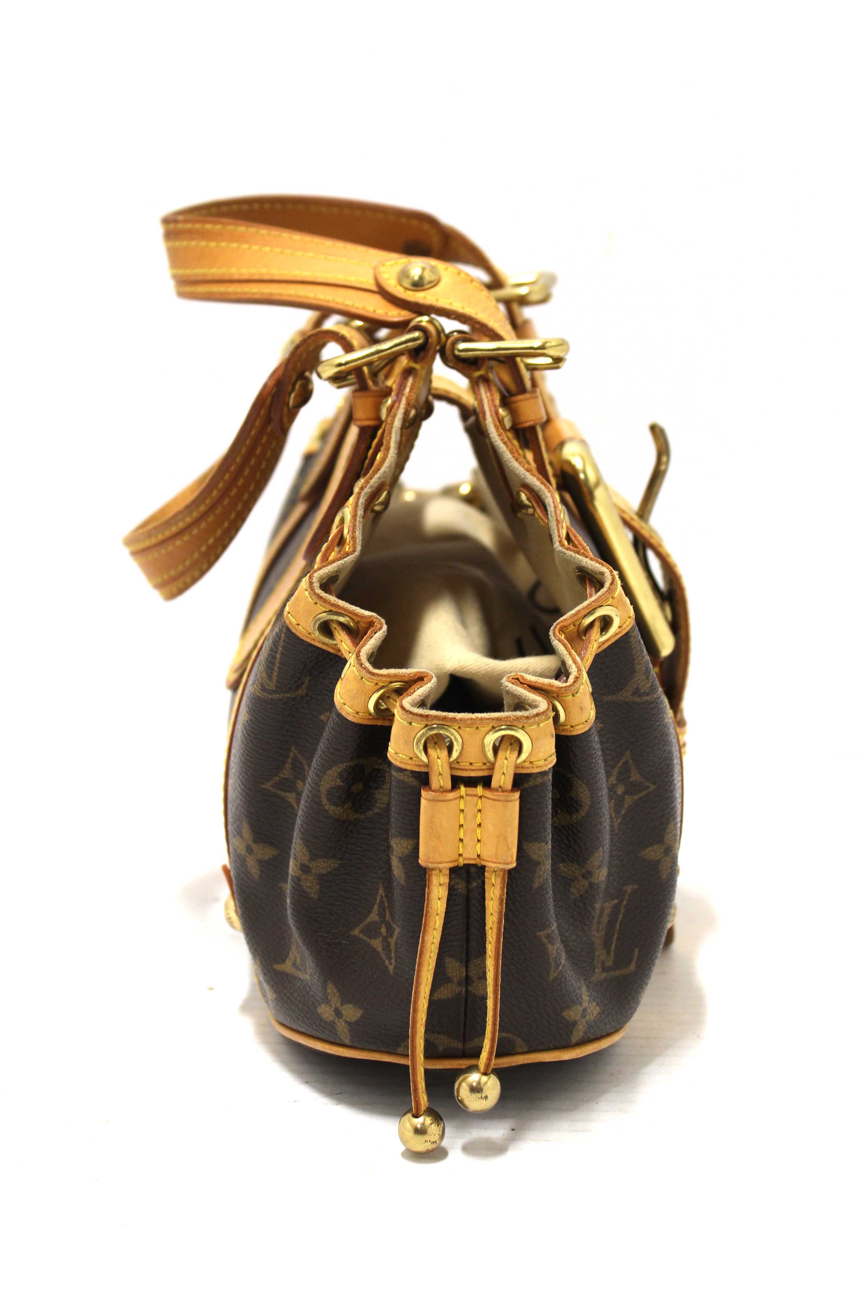 Authentic Louis Vuitton Classic Monogram Canvas Theda GM Handbag