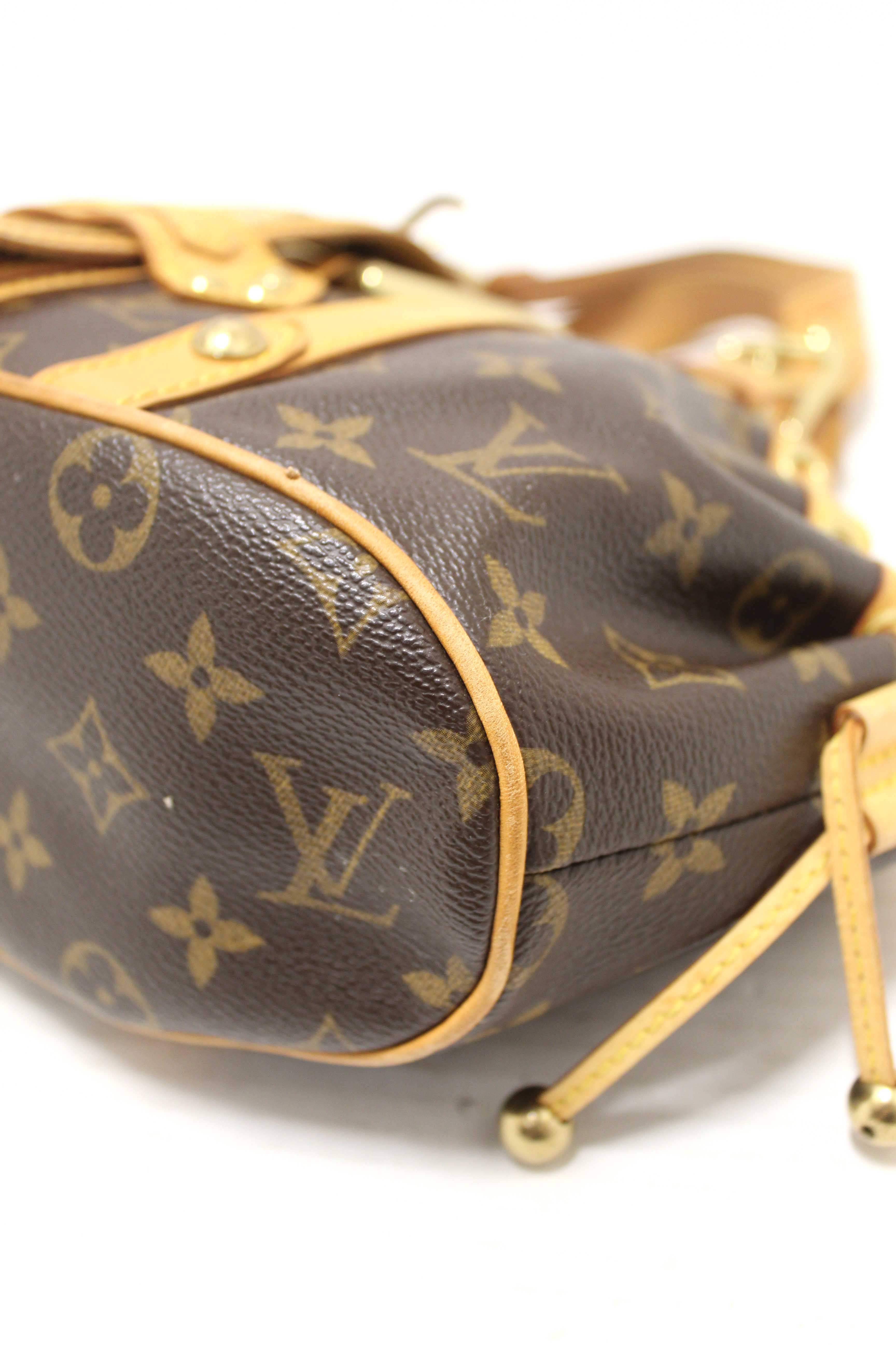 Authentic Louis Vuitton Classic Monogram Canvas Theda GM Handbag