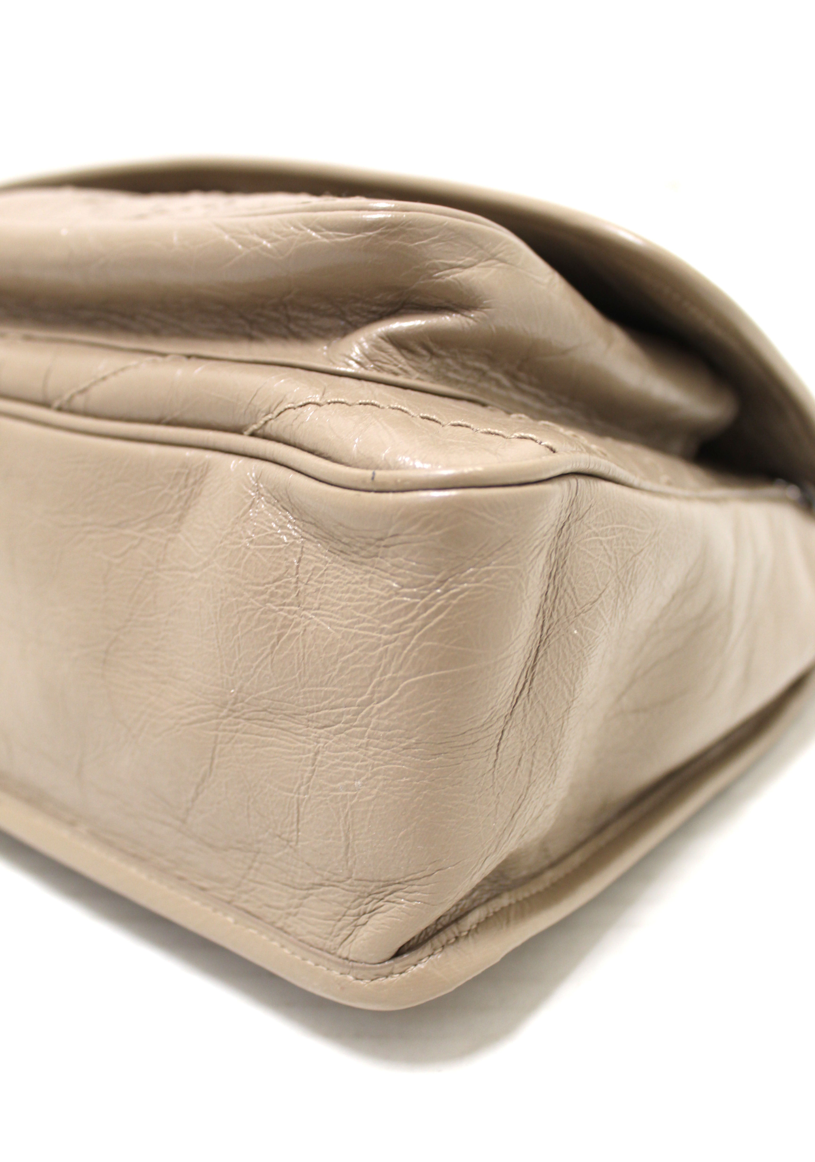 chevron leather bag