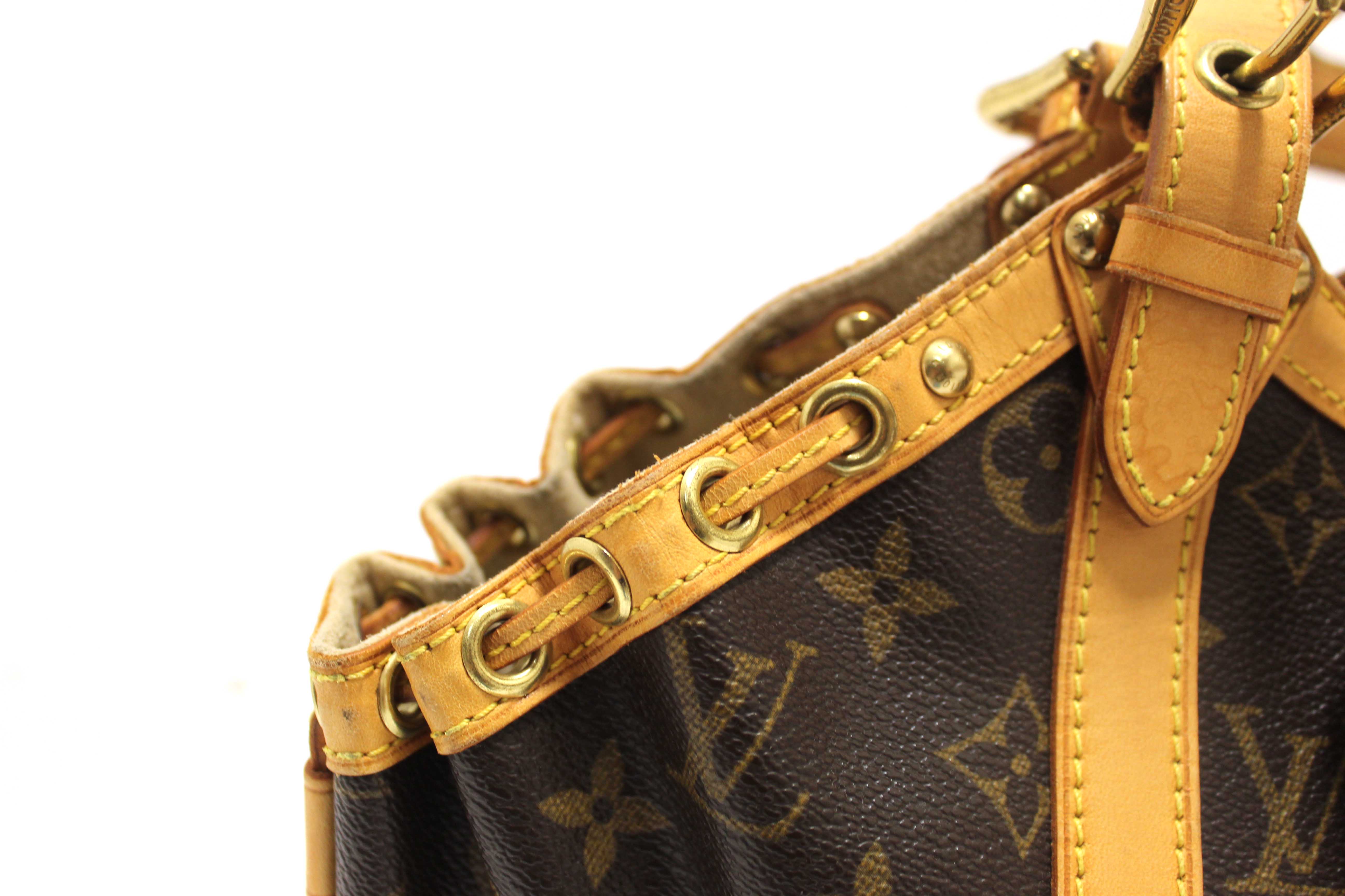 Authentic Louis Vuitton Classic Monogram Canvas Theda GM Handbag