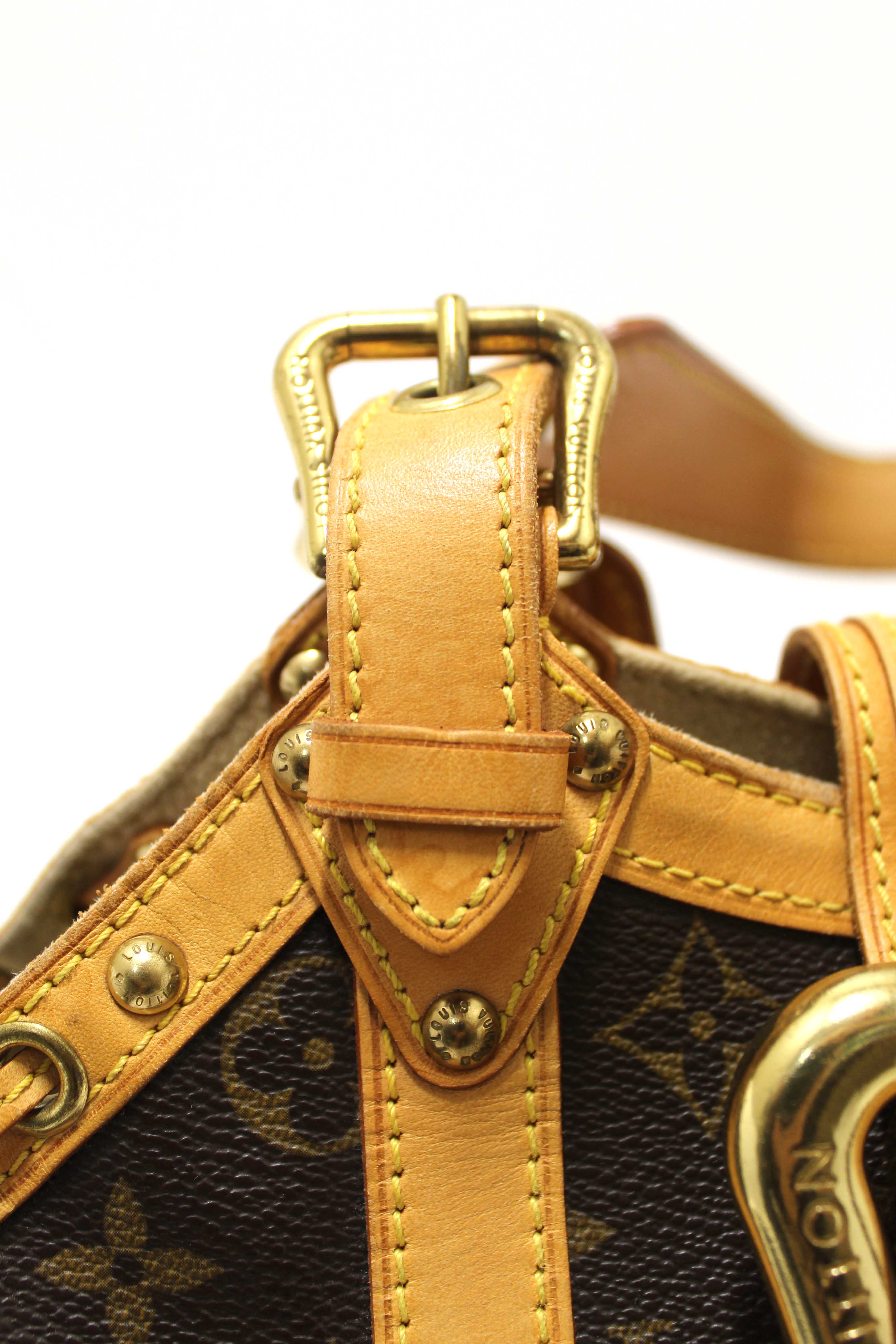 Authentic Louis Vuitton Classic Monogram Canvas Theda GM Handbag