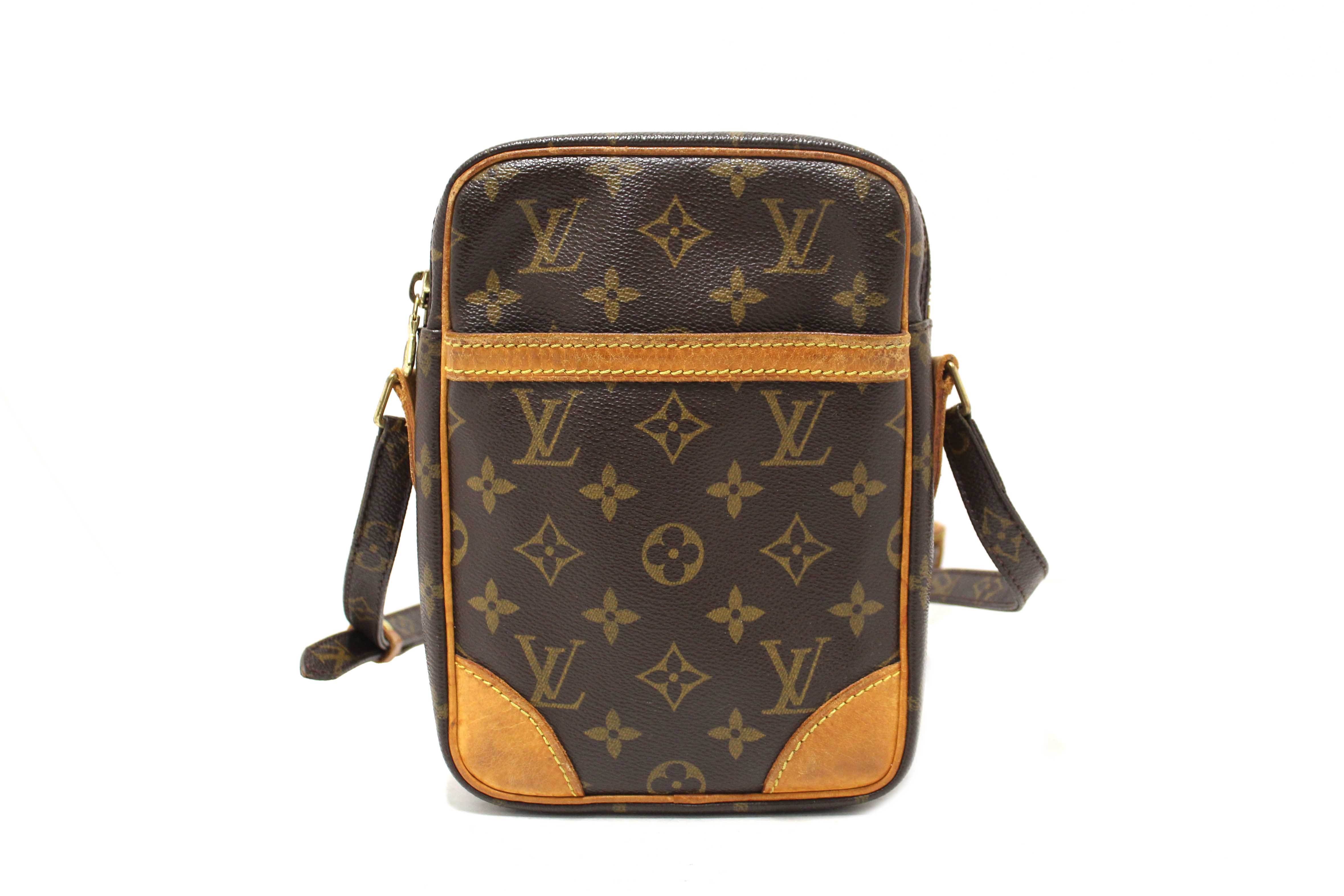 Authentic Louis Vuitton Classic Monogram Canvas Danube Crossbody Bag