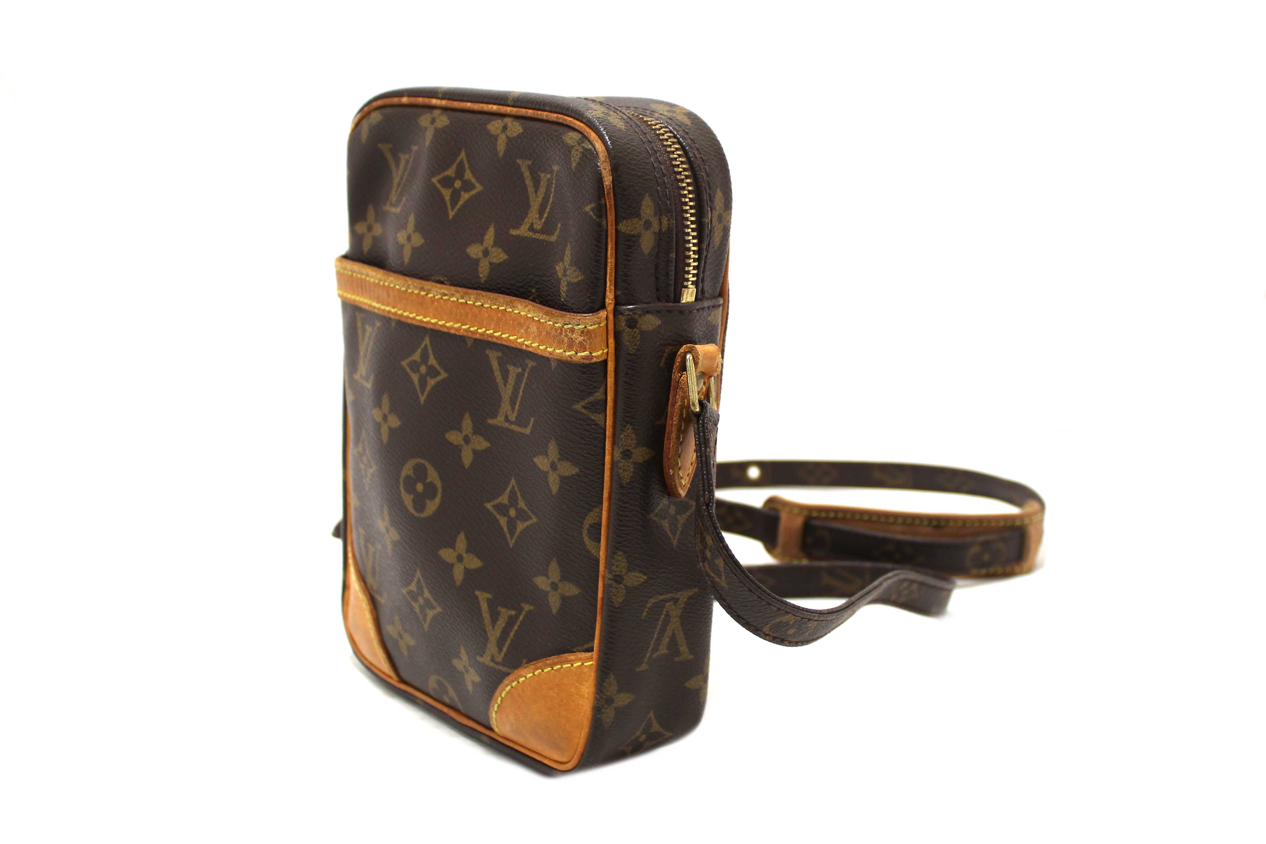Authentic Louis Vuitton Classic Monogram Canvas Danube Crossbody Bag