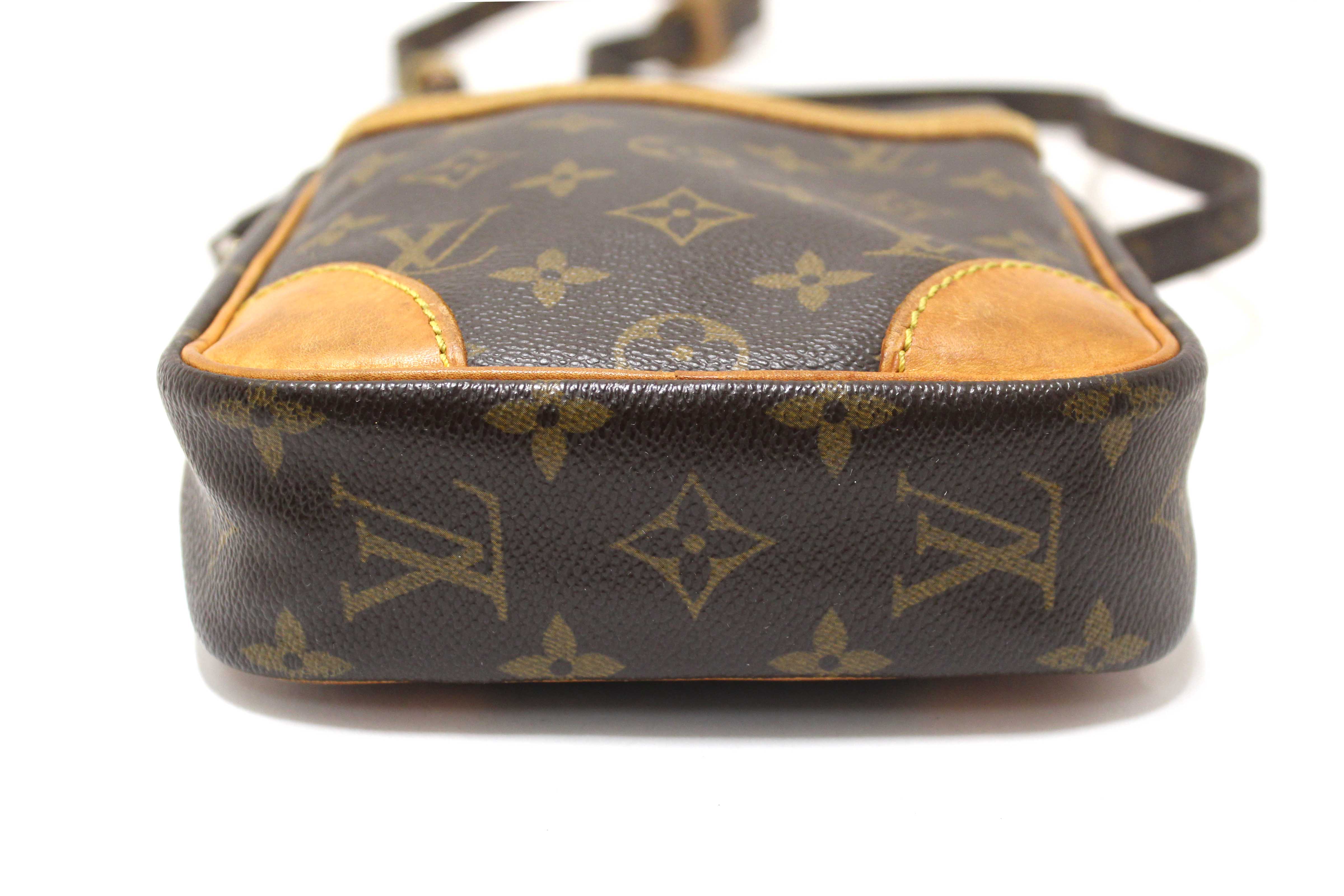 Authentic Louis Vuitton Classic Monogram Canvas Danube Crossbody Bag