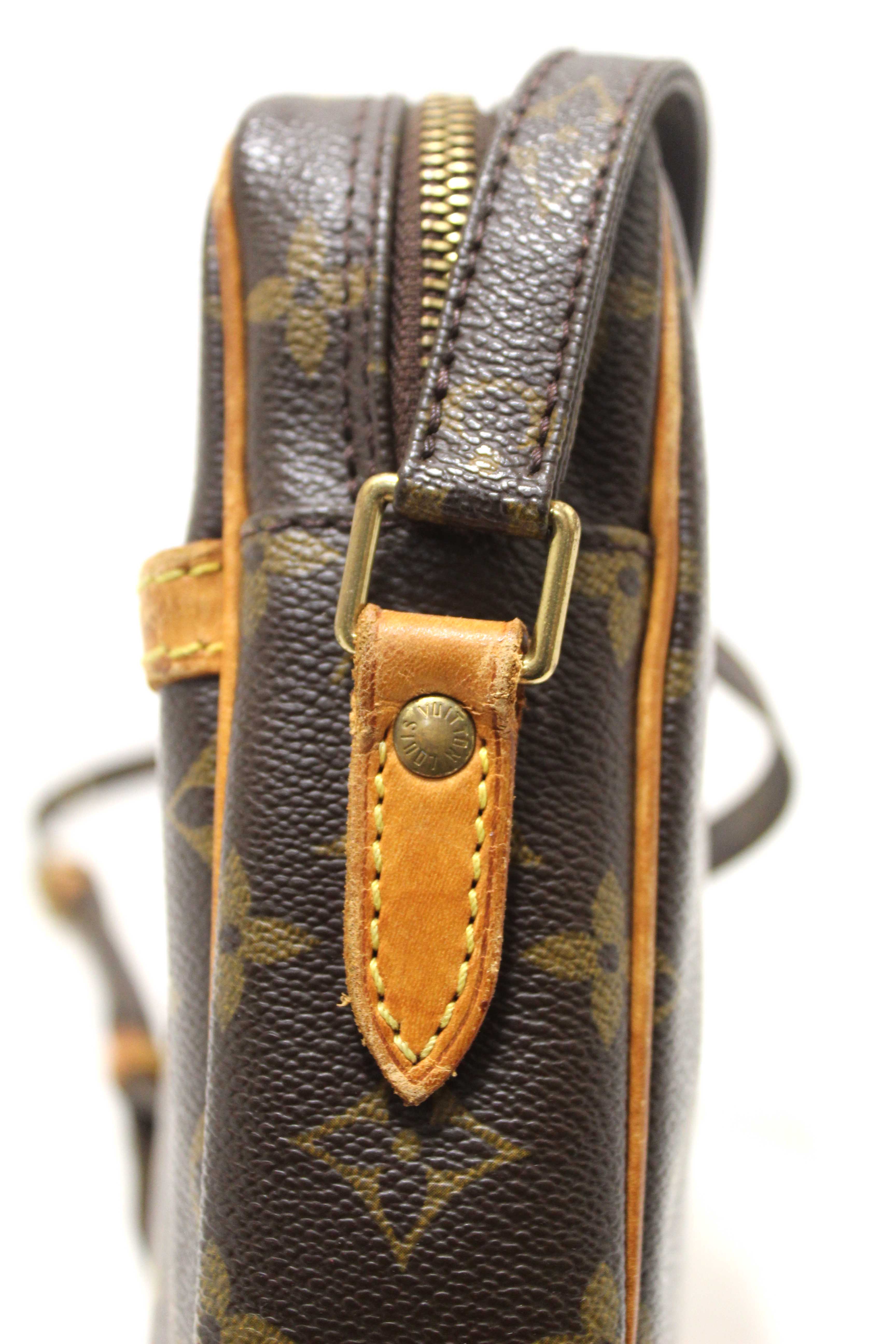 Authentic Louis Vuitton Classic Monogram Canvas Danube Crossbody Bag