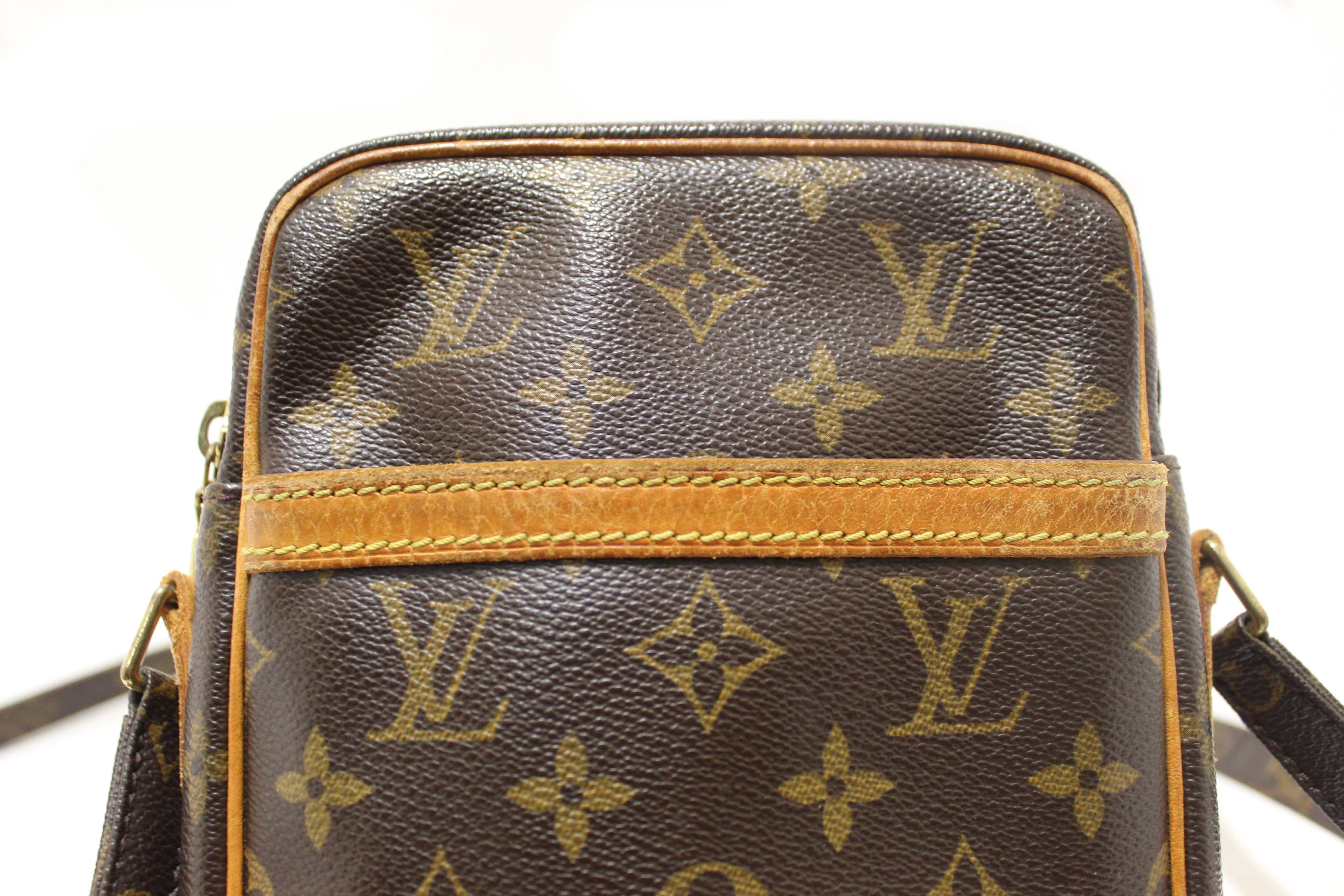Authentic Louis Vuitton Classic Monogram Canvas Danube Crossbody Bag