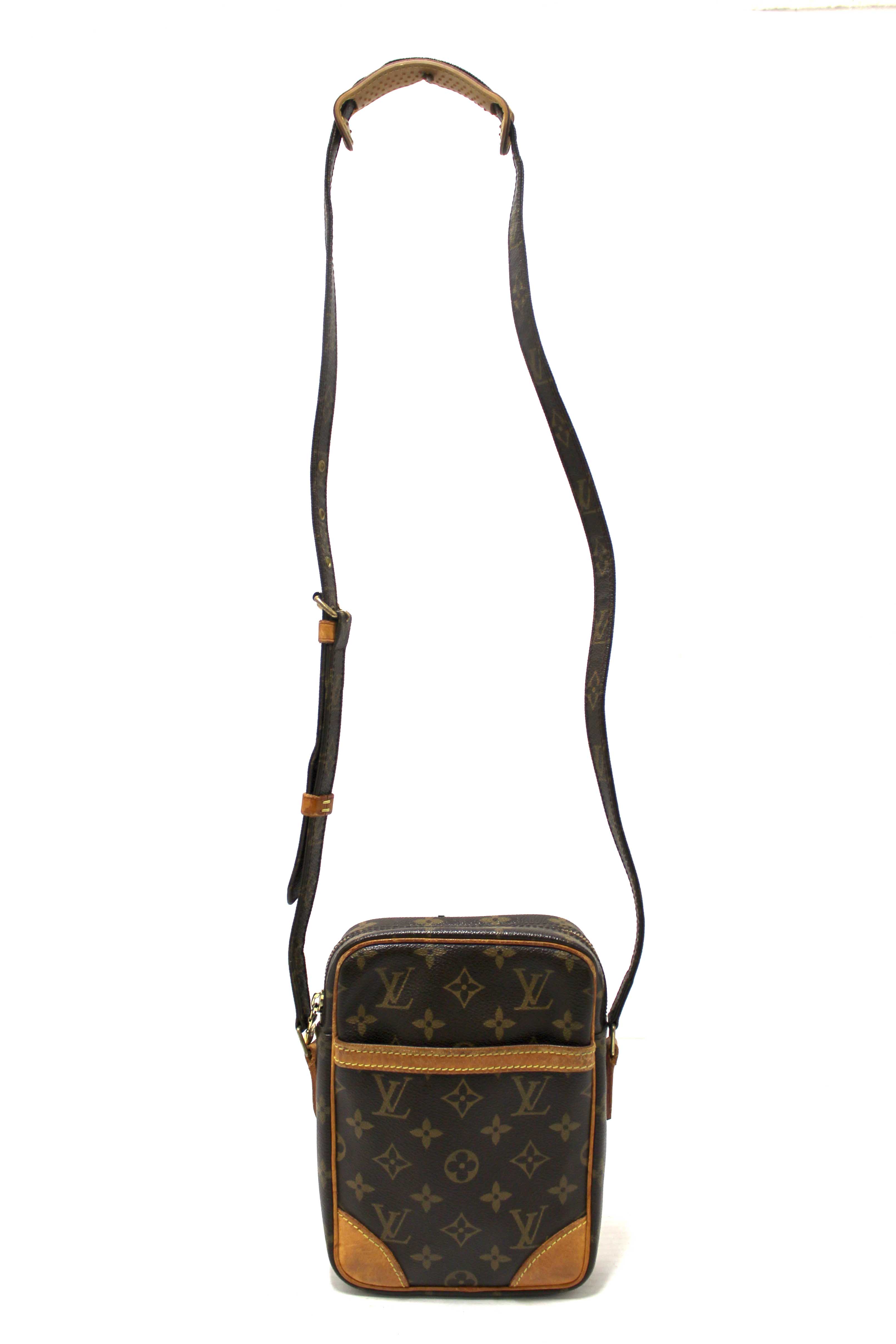 Authentic Louis Vuitton Classic Monogram Canvas Danube Crossbody Bag