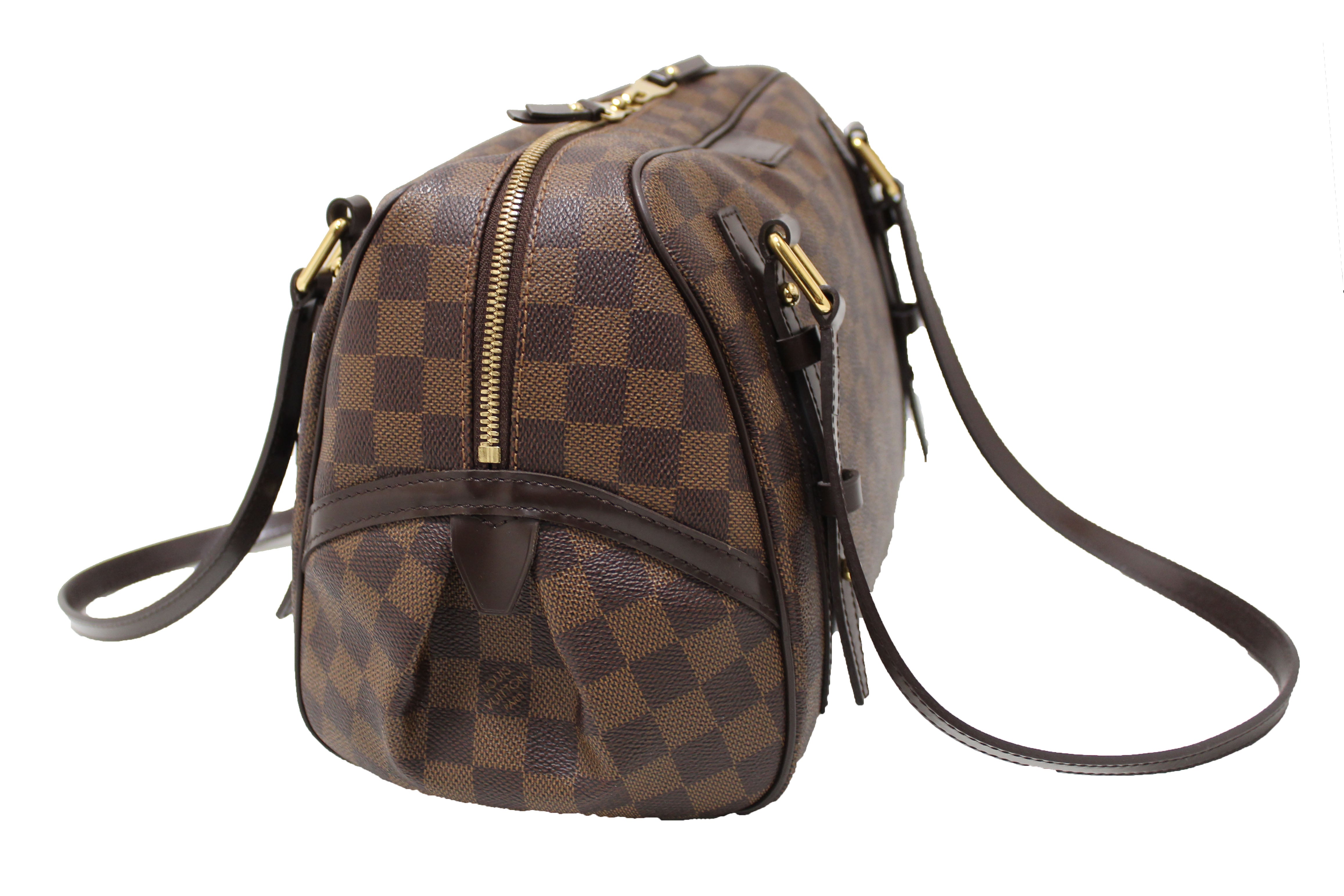 Authentic Louis Vuitton Damier Ebene Rivington GM Shoulder Bag