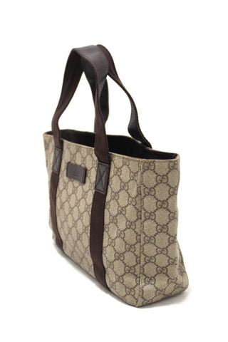 Authentic Gucci Vintage GG Supreme Canvas Small Tote Bag 141976