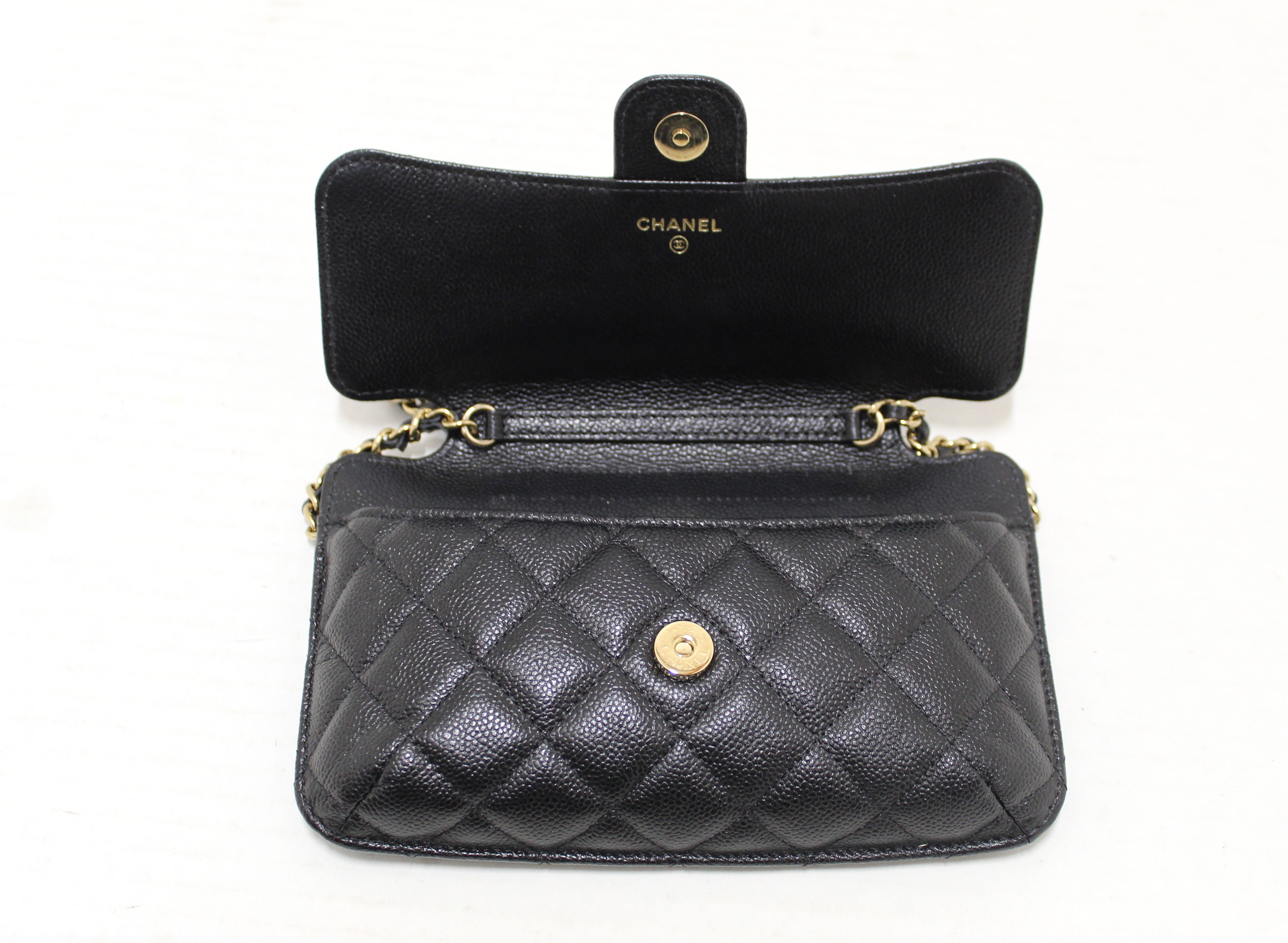 Chanel Wallet on Chain in Black Caviar - Preowned - The Consignment Cafe
