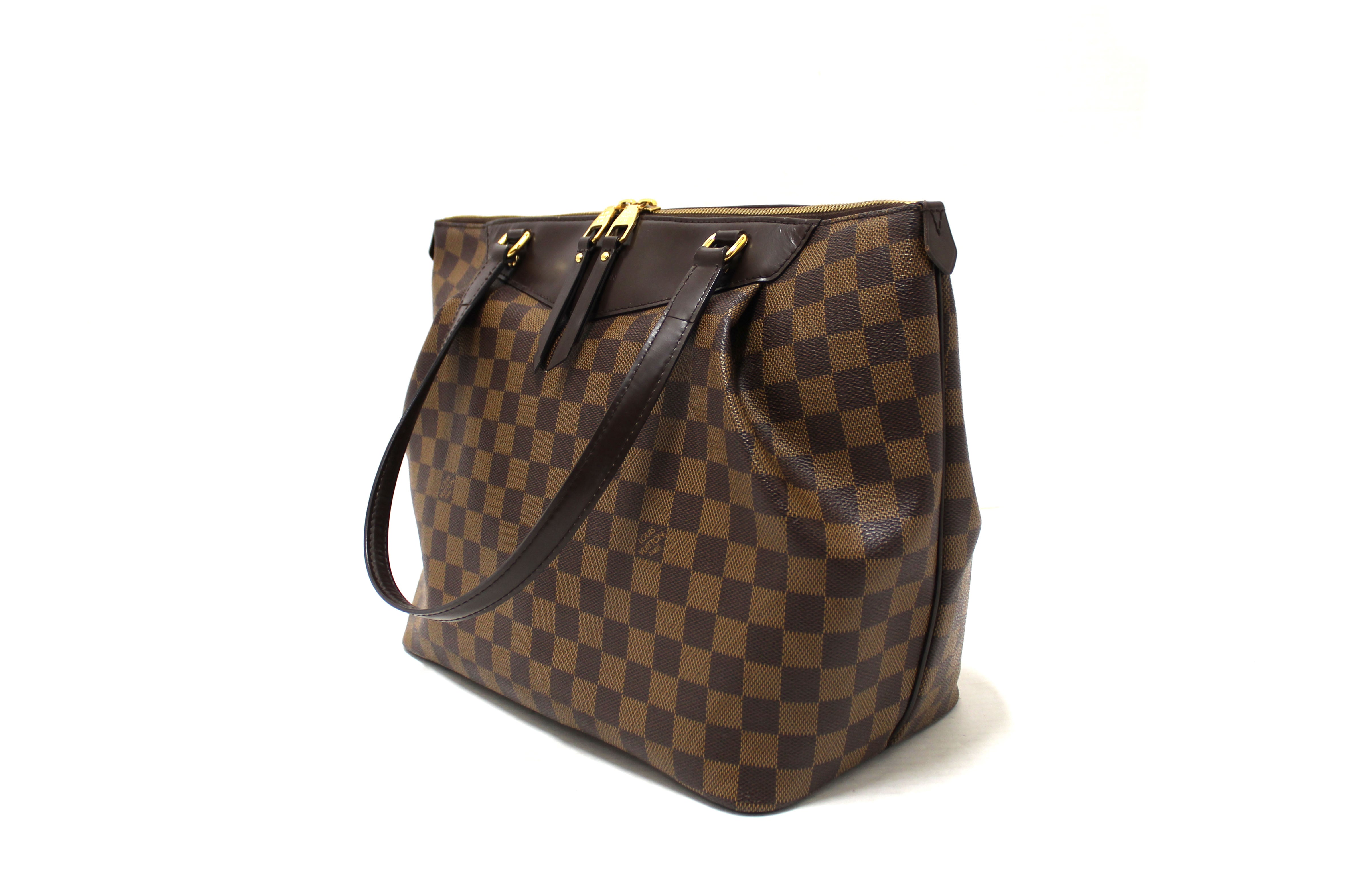 Authentic Louis Vuitton Damier Ebene Westminster GM Tote Shoulder Bag