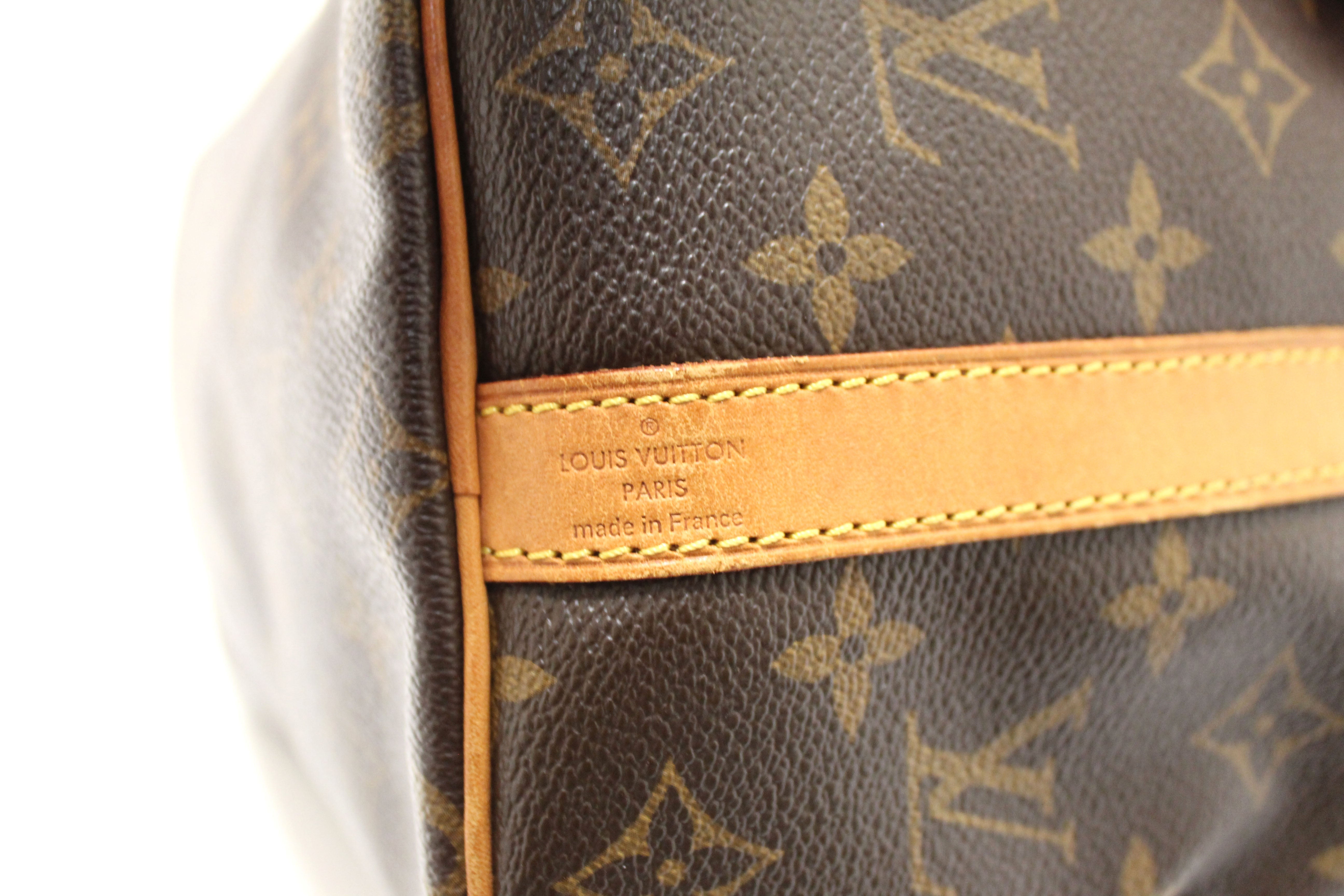 Authentic Louis Vuitton Classic Monogram Speedy 25 Bandouliere Bag