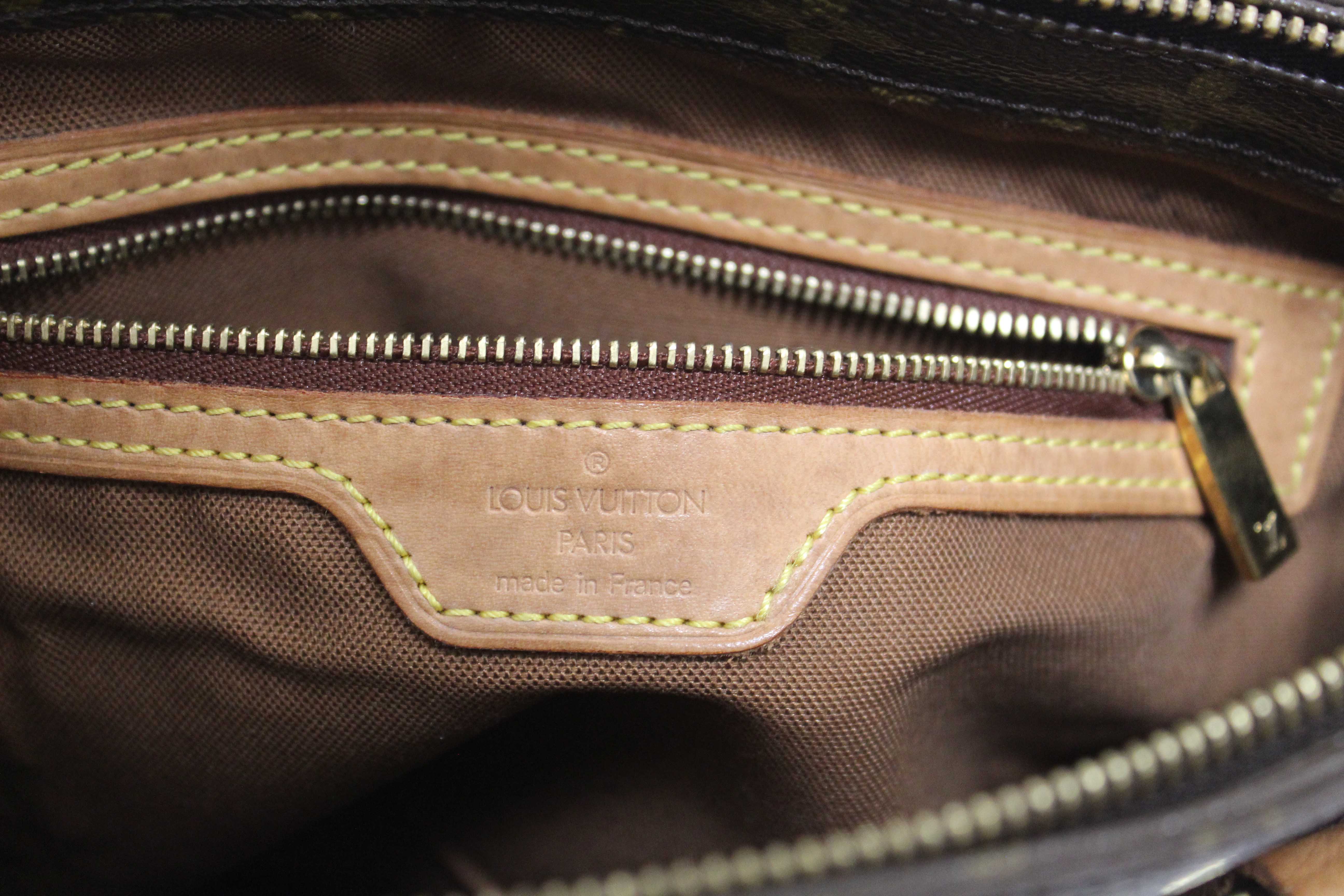Authentic  Louis Vuitton Classic Monogram Canvas Piano Tote Shoulder Bag