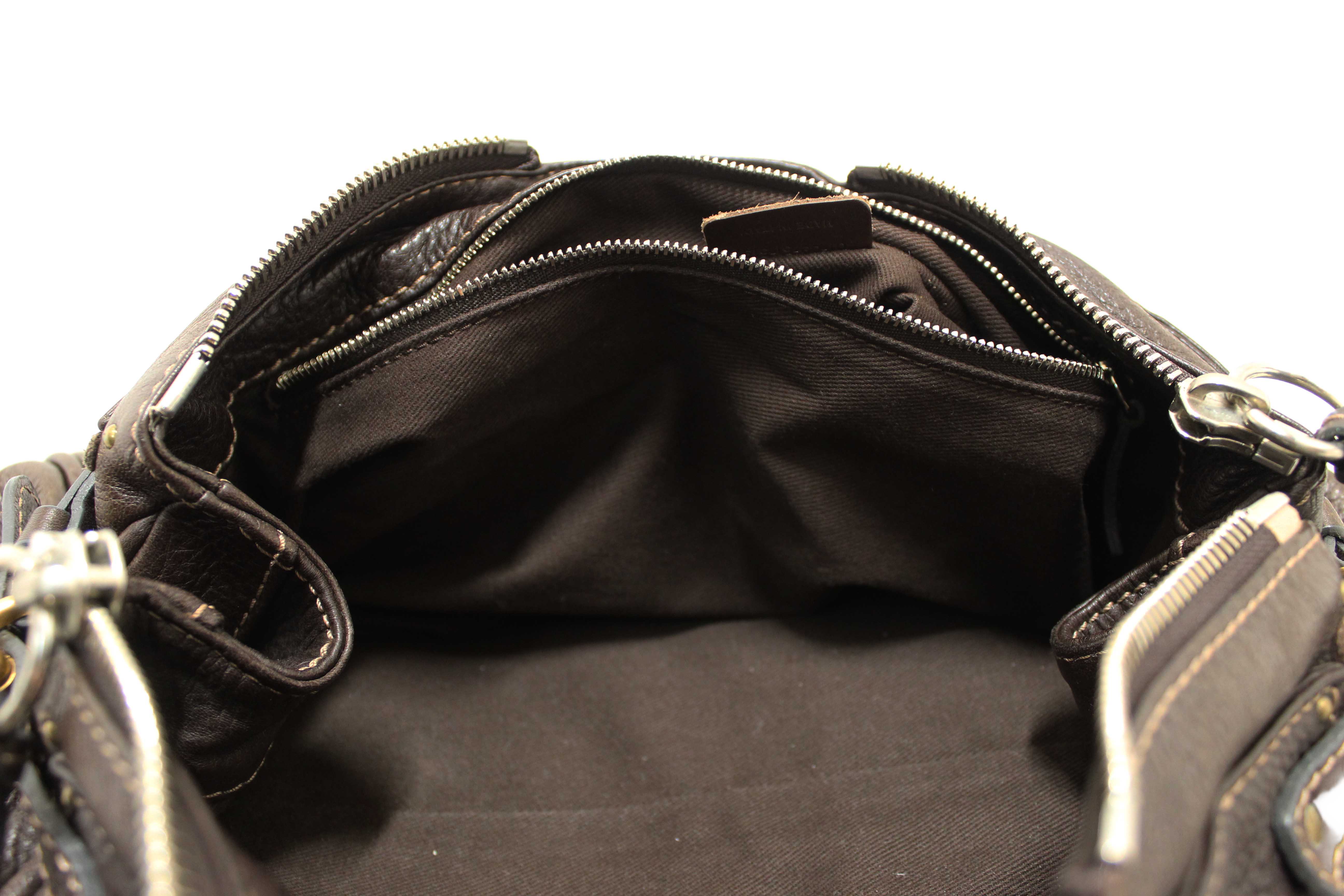 Authentic Chloe Brown Pebbled Leather Paddington Satchel Bag