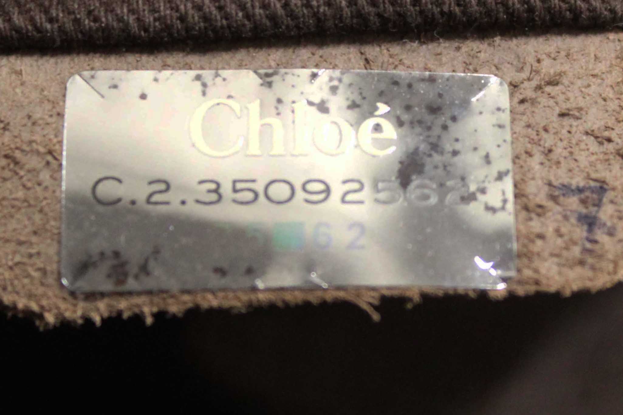 Authentic Chloe Brown Pebbled Leather Paddington Satchel Bag