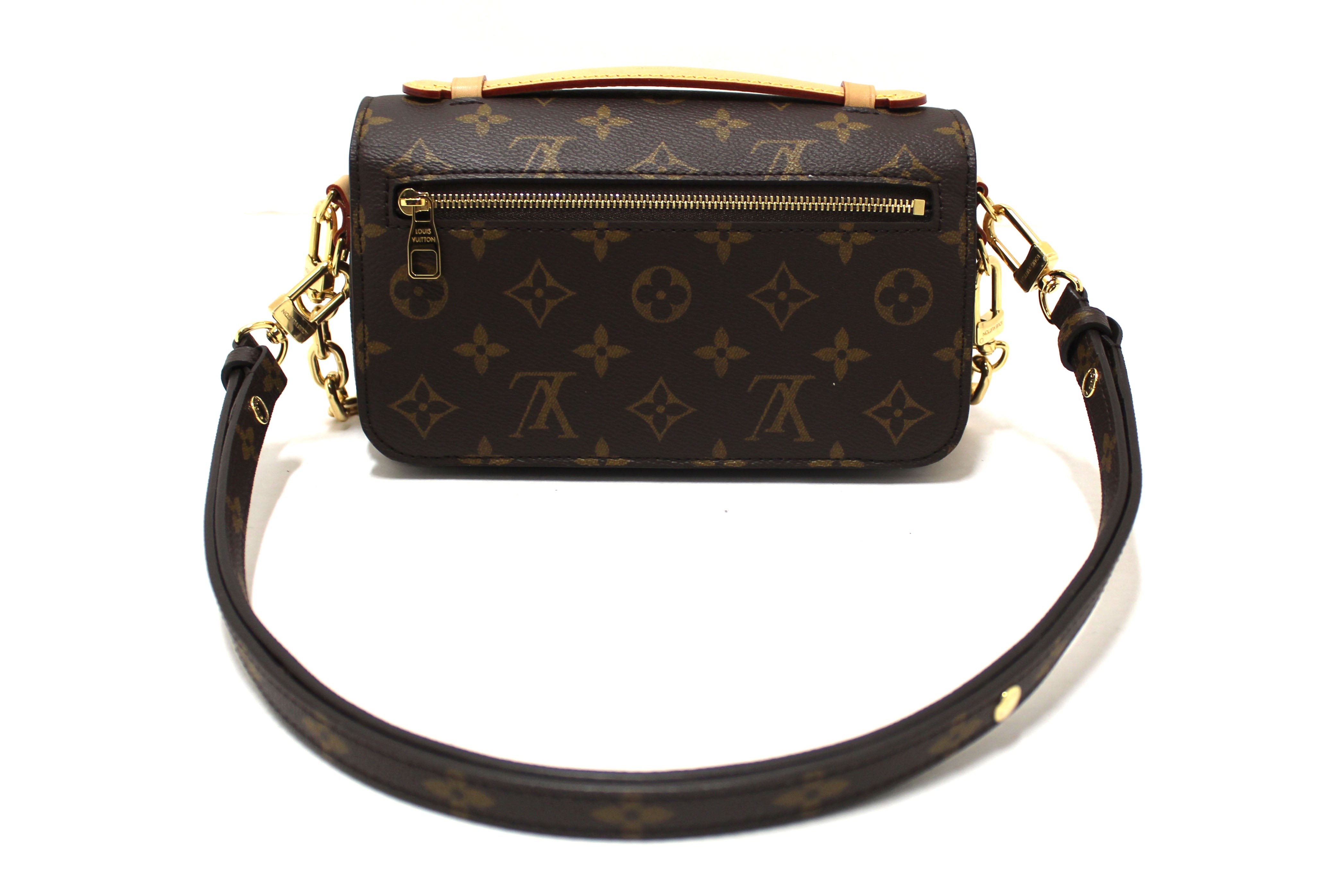 Authentic Louis Vuitton Monogram Pochette Metis East West Messenger Crossbody Bag