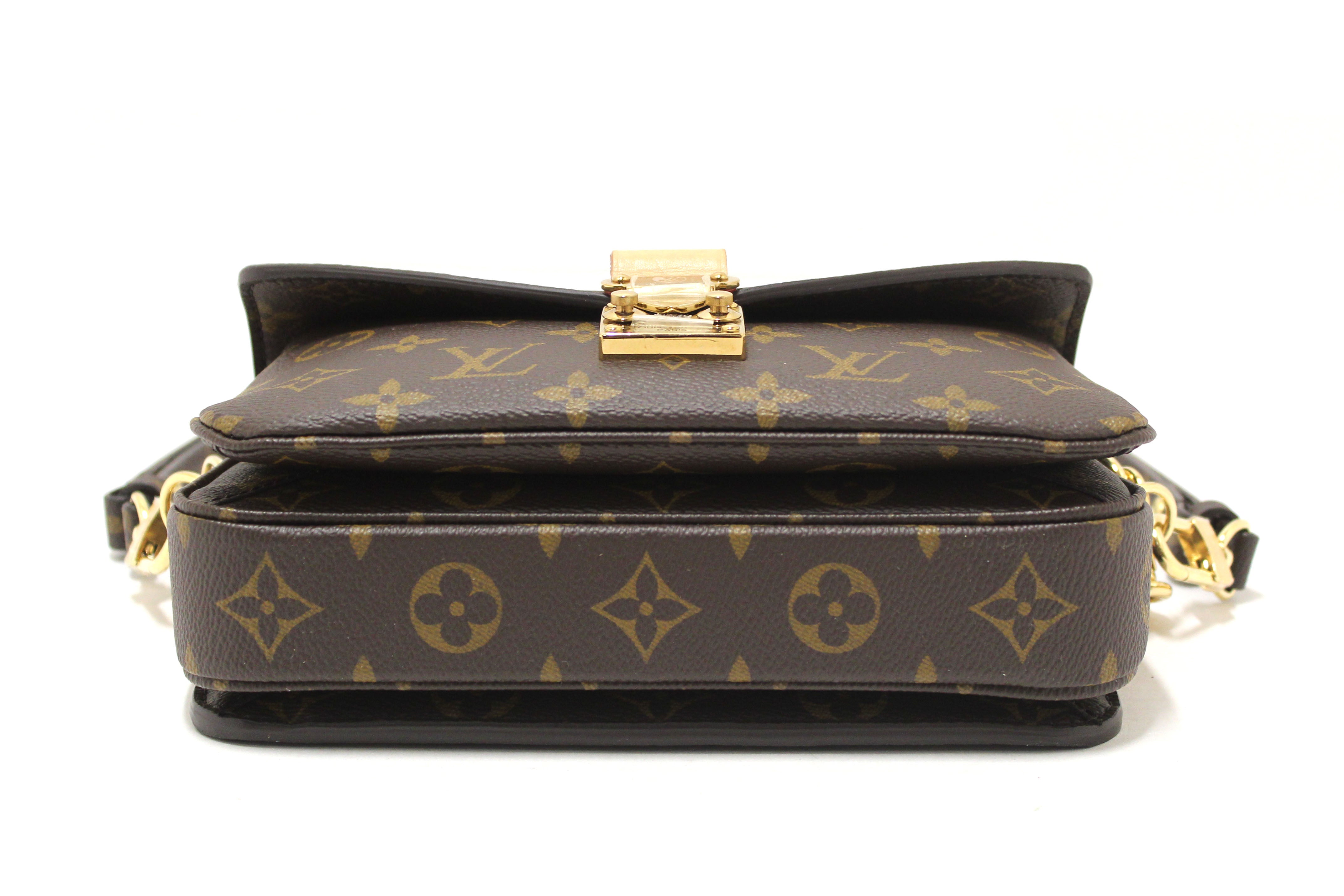 Authentic Louis Vuitton Monogram Pochette Metis East West Messenger Crossbody Bag