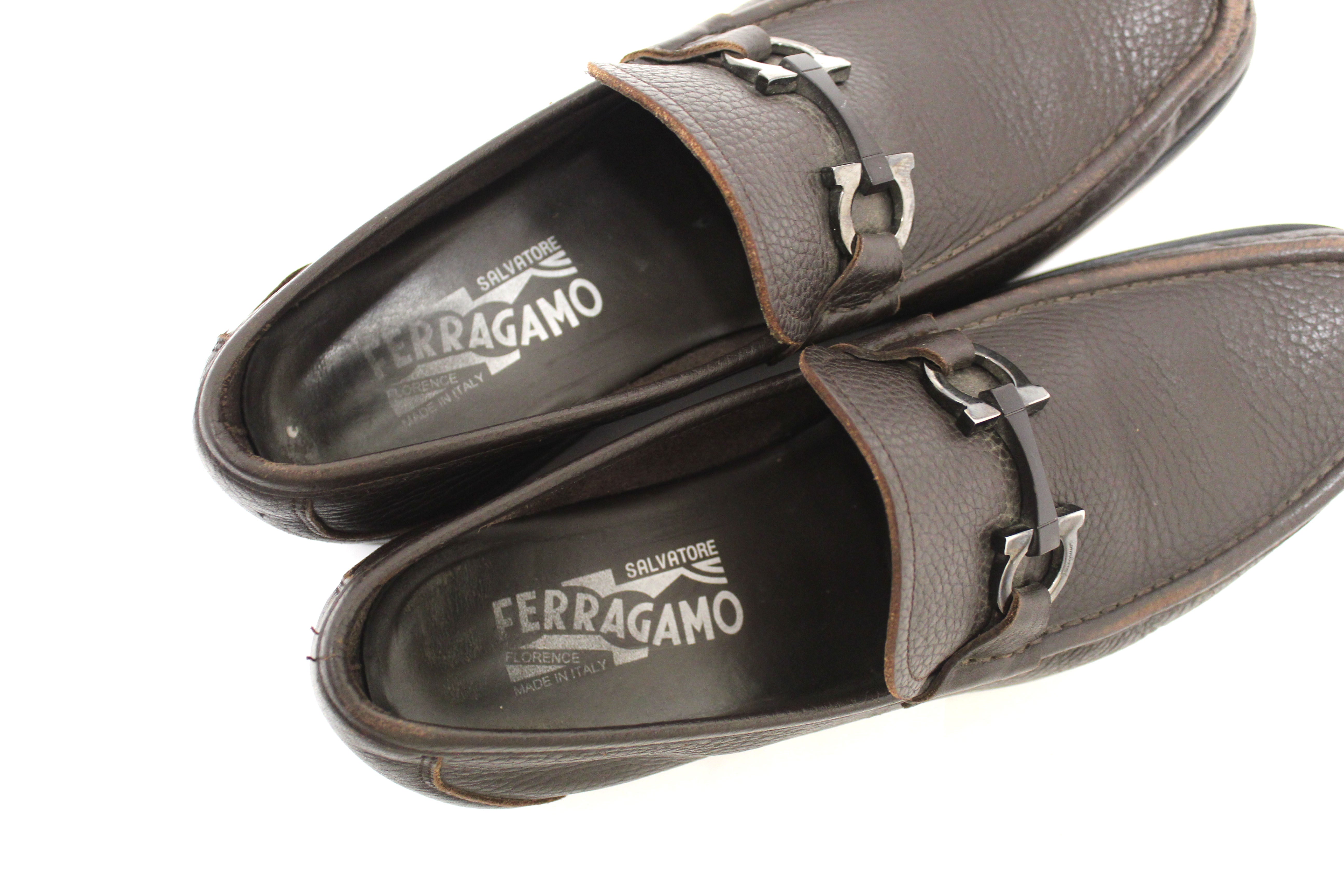 Authentic Salvatore Ferragamo Men's Brown Grandioso Calf Leather Loafe Paris Station Shop Authentic Salvatore Ferragamo Men's Brown Grandioso Calf Leather Loafe Paris Station Shop