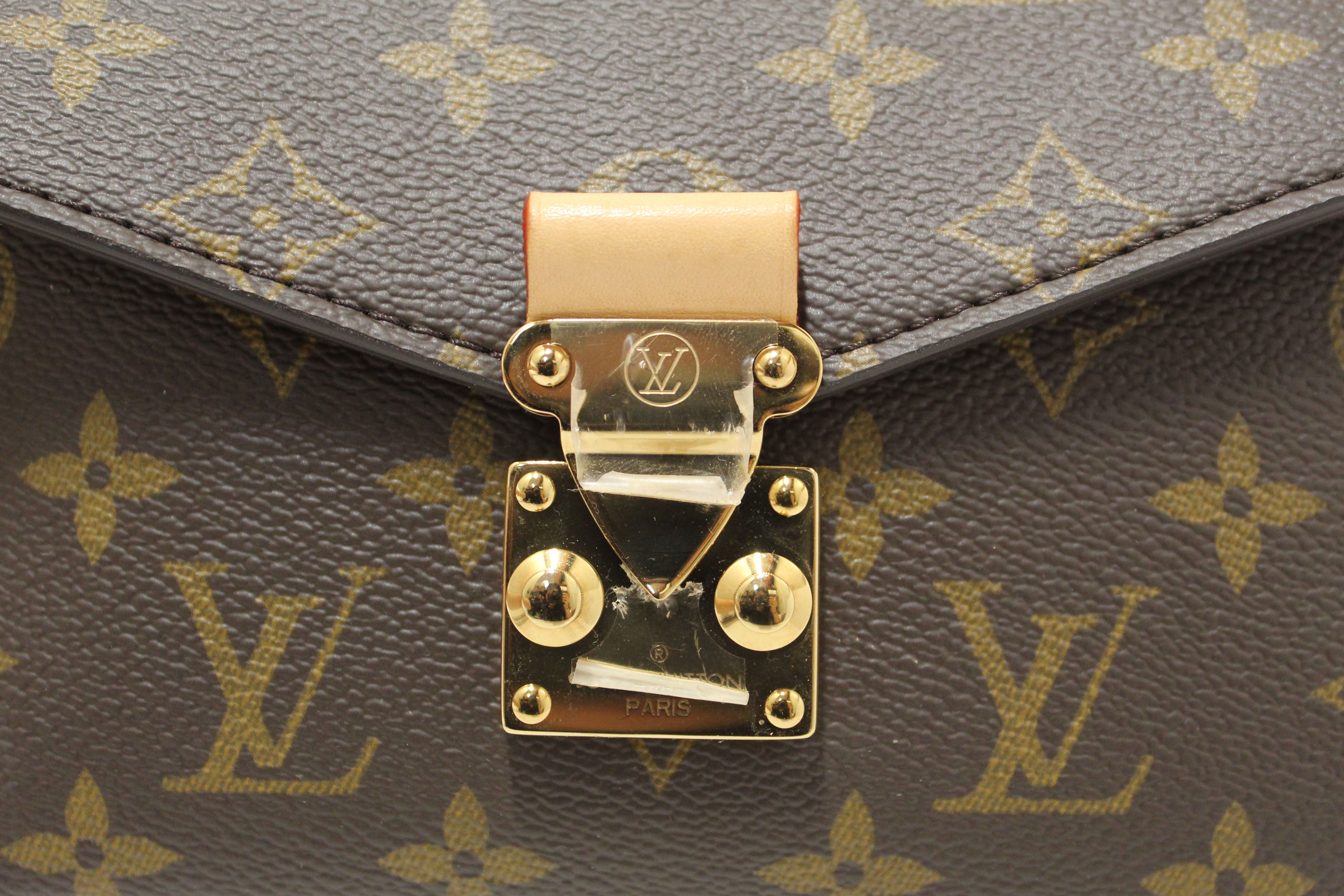 Authentic Louis Vuitton Monogram Pochette Metis East West Messenger Crossbody Bag