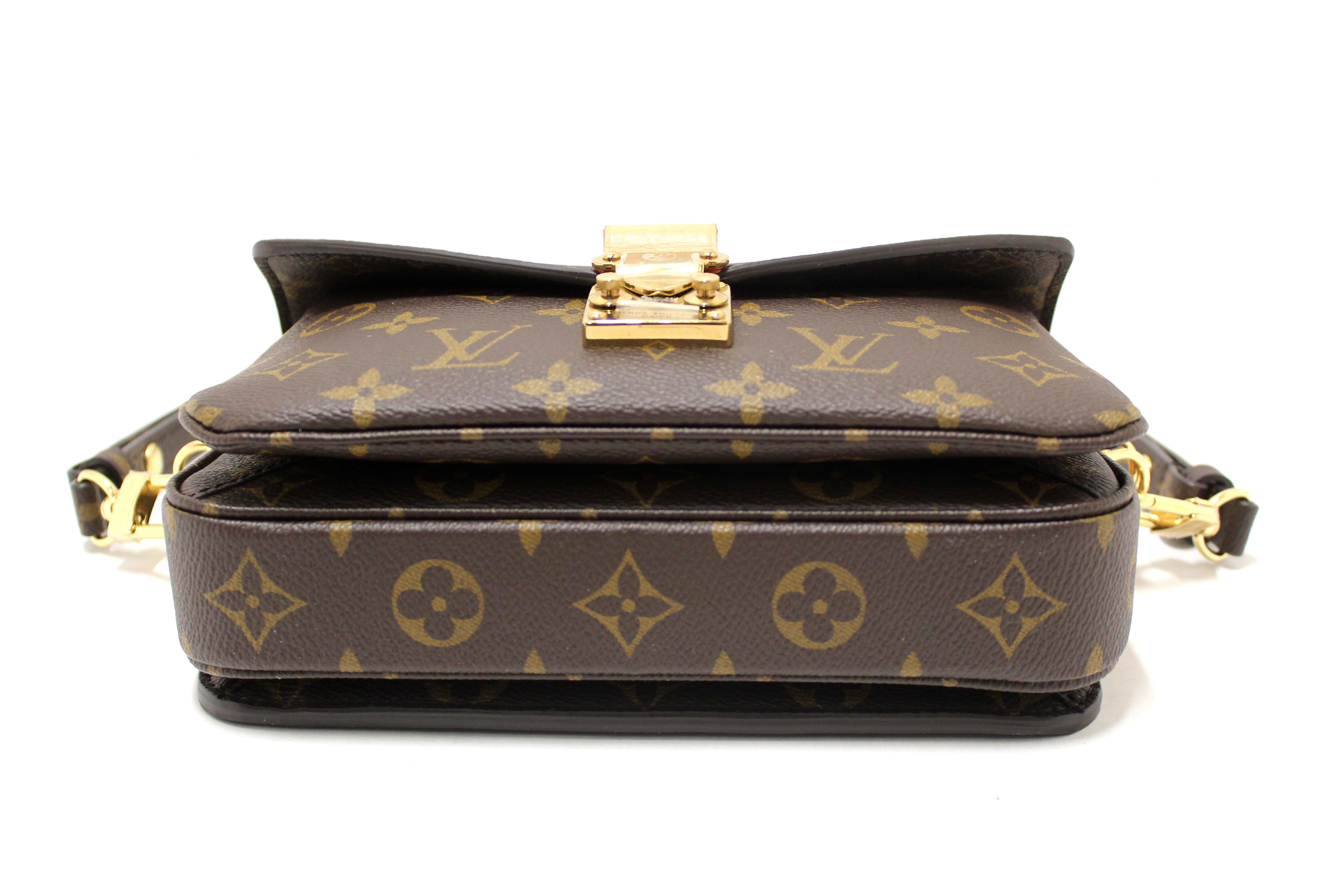 Authentic Louis Vuitton Monogram Pochette Metis East West Messenger Crossbody Bag