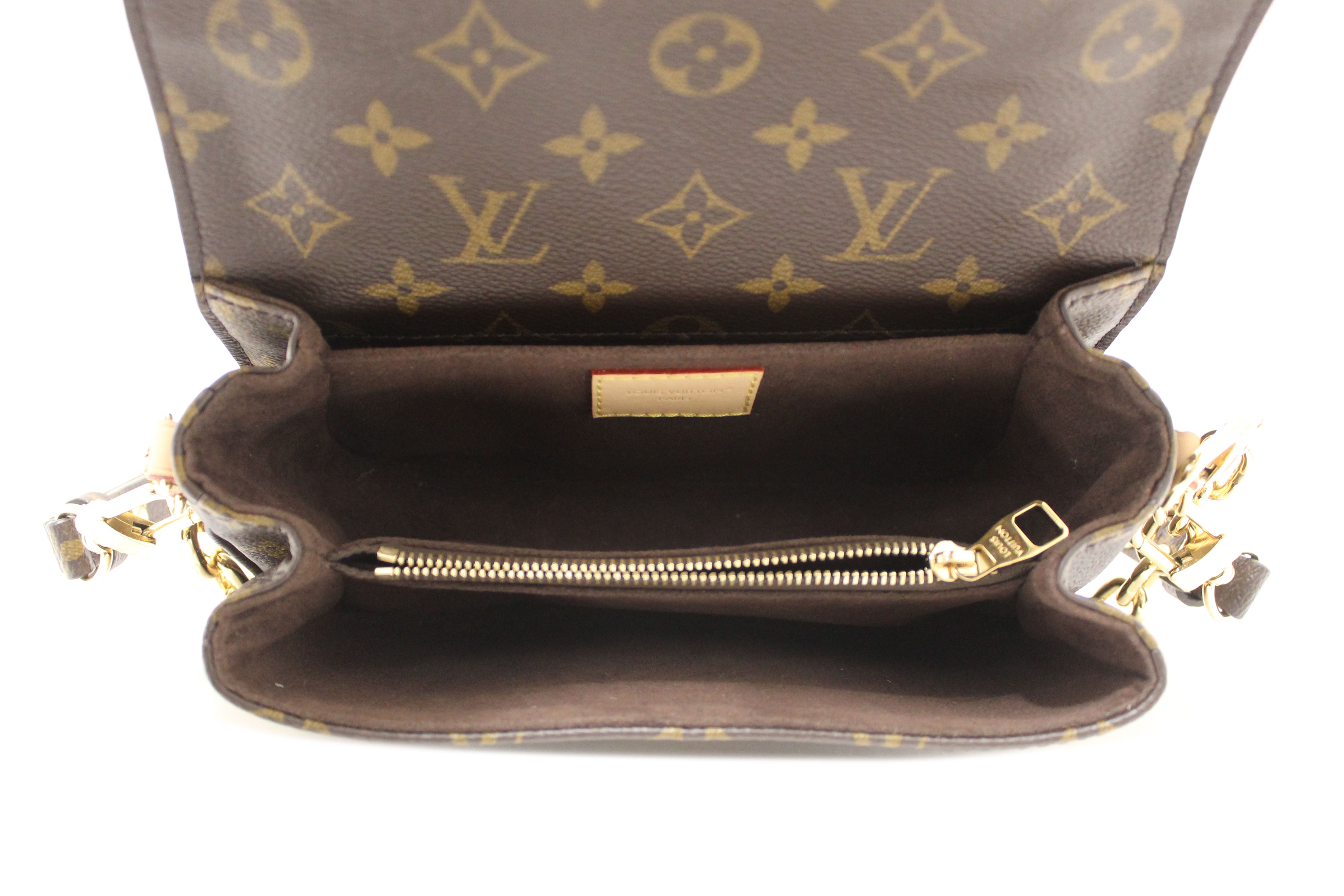 Authentic Louis Vuitton Monogram Pochette Metis East West Messenger Crossbody Bag