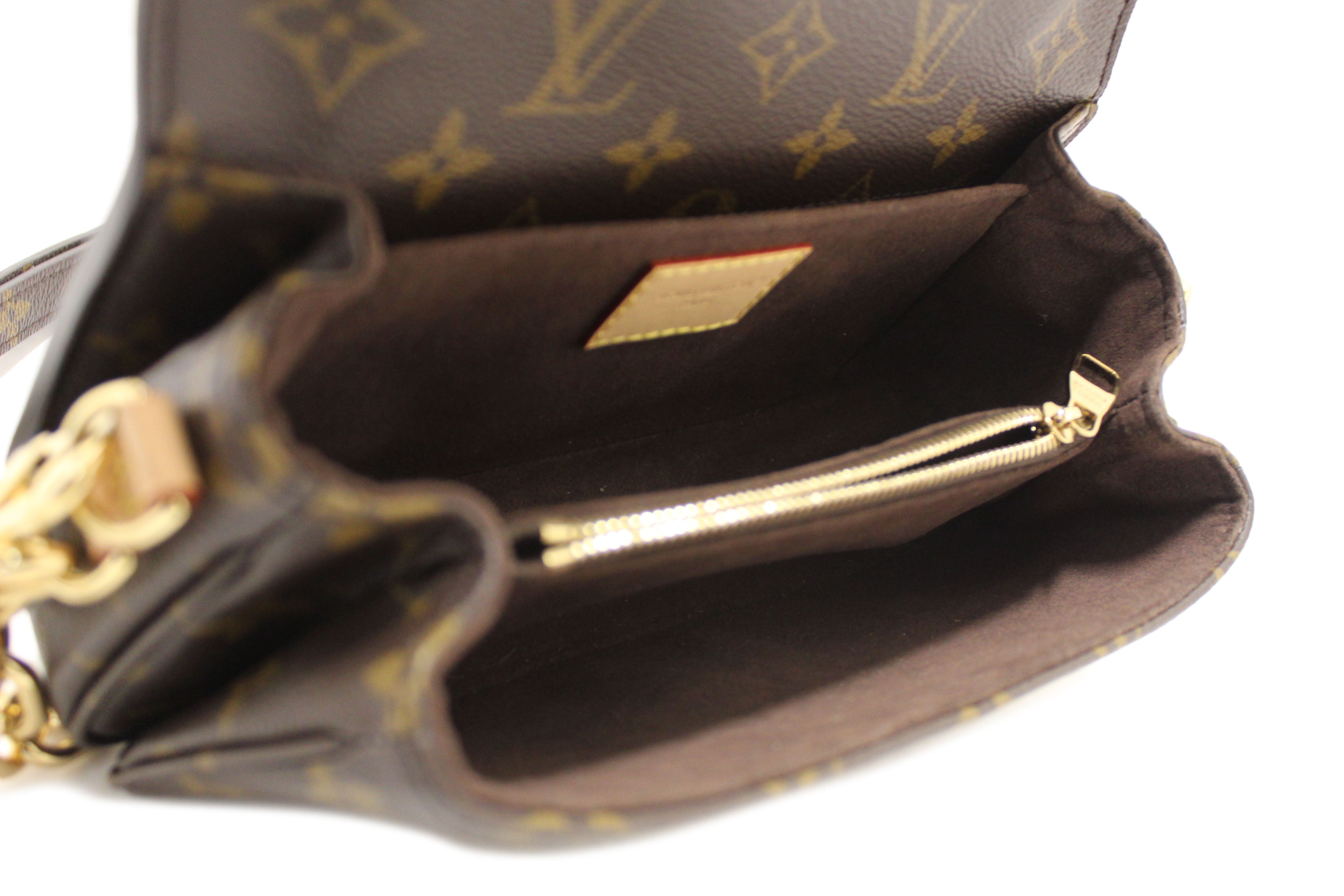 Authentic Louis Vuitton Monogram Pochette Metis East West Messenger Crossbody Bag
