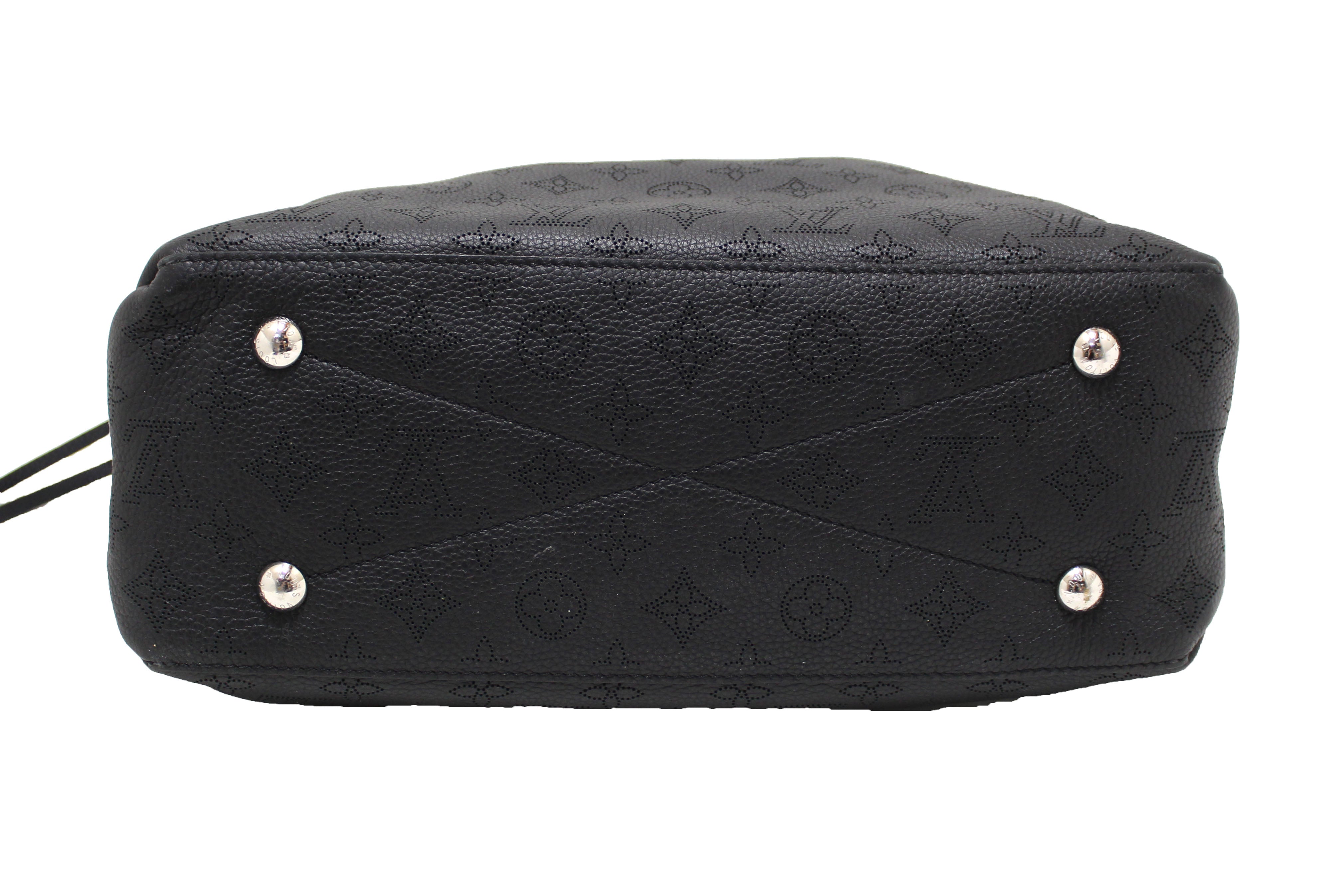 Louis Vuitton Mahina Black Leather Shopper Bag (Pre-Owned)
