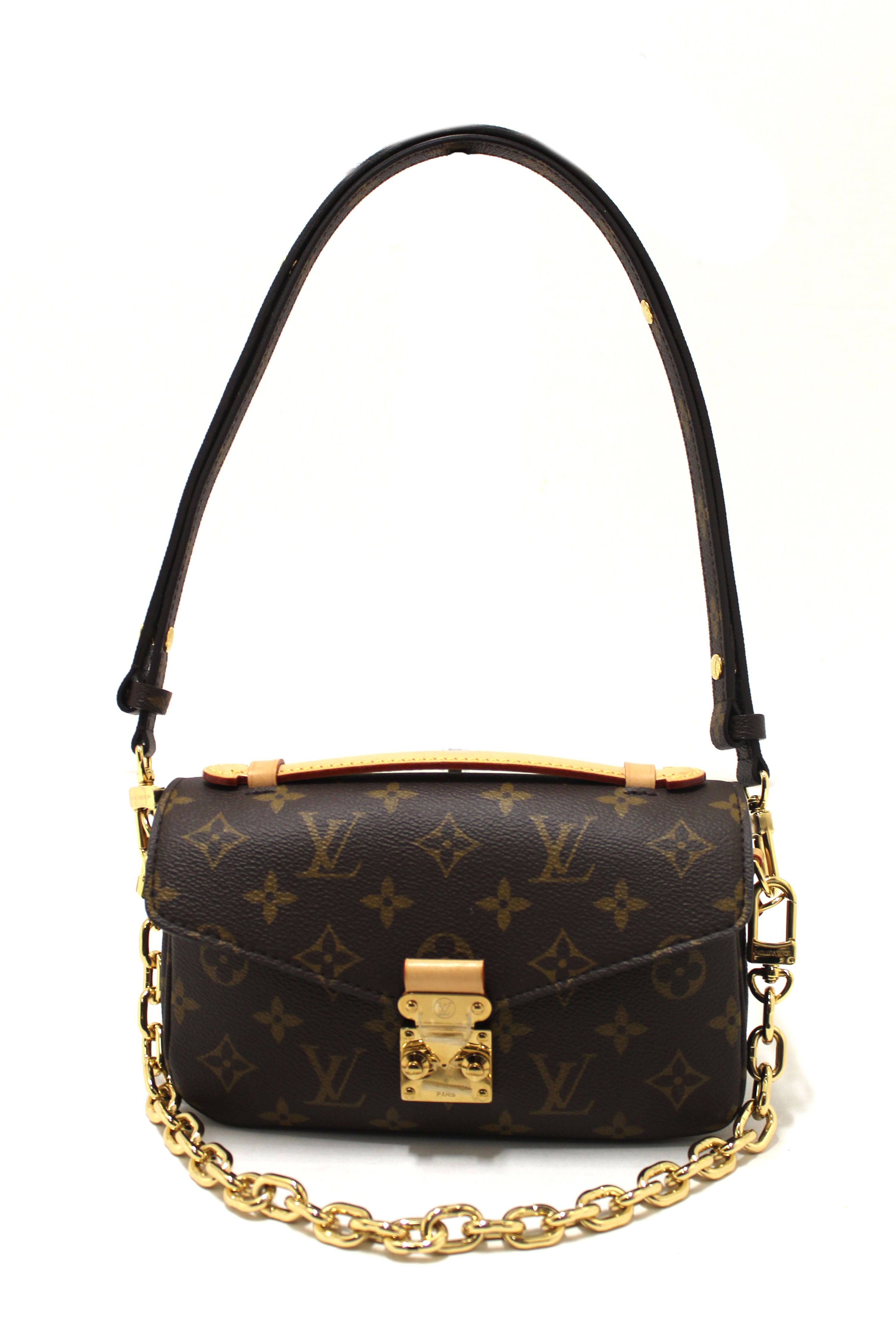 Authentic Louis Vuitton Monogram Pochette Metis East West Messenger Crossbody Bag