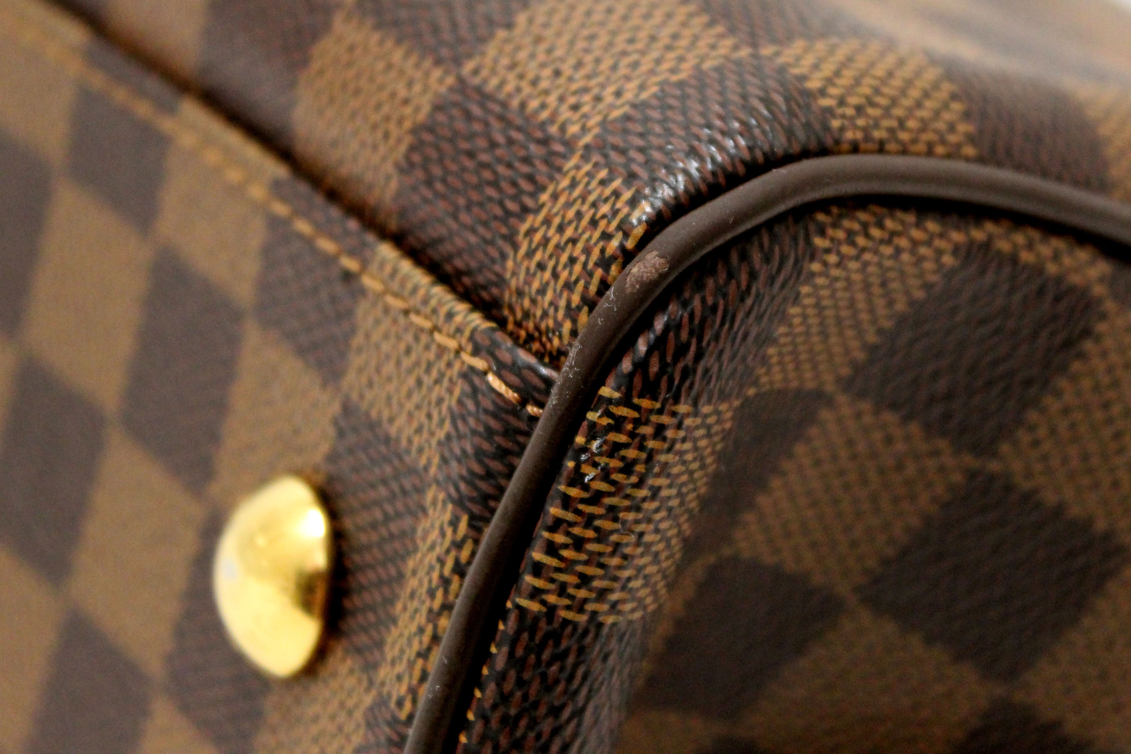 Authentic Louis Vuitton Damier Ebene Trevi PM Shoulder Bag