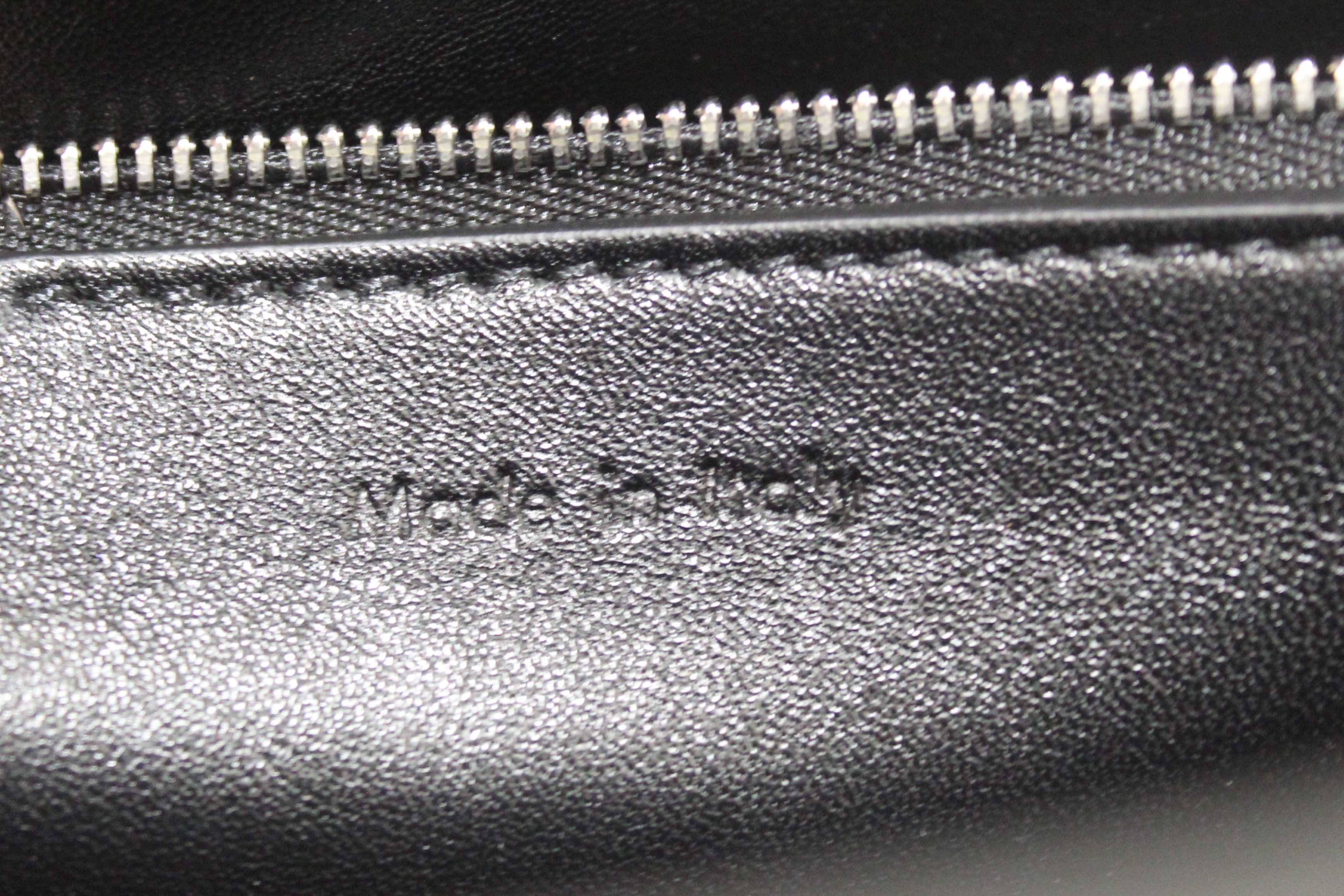 Authentic Celine Python and Black Leather Medium Edge Shoulder Bag