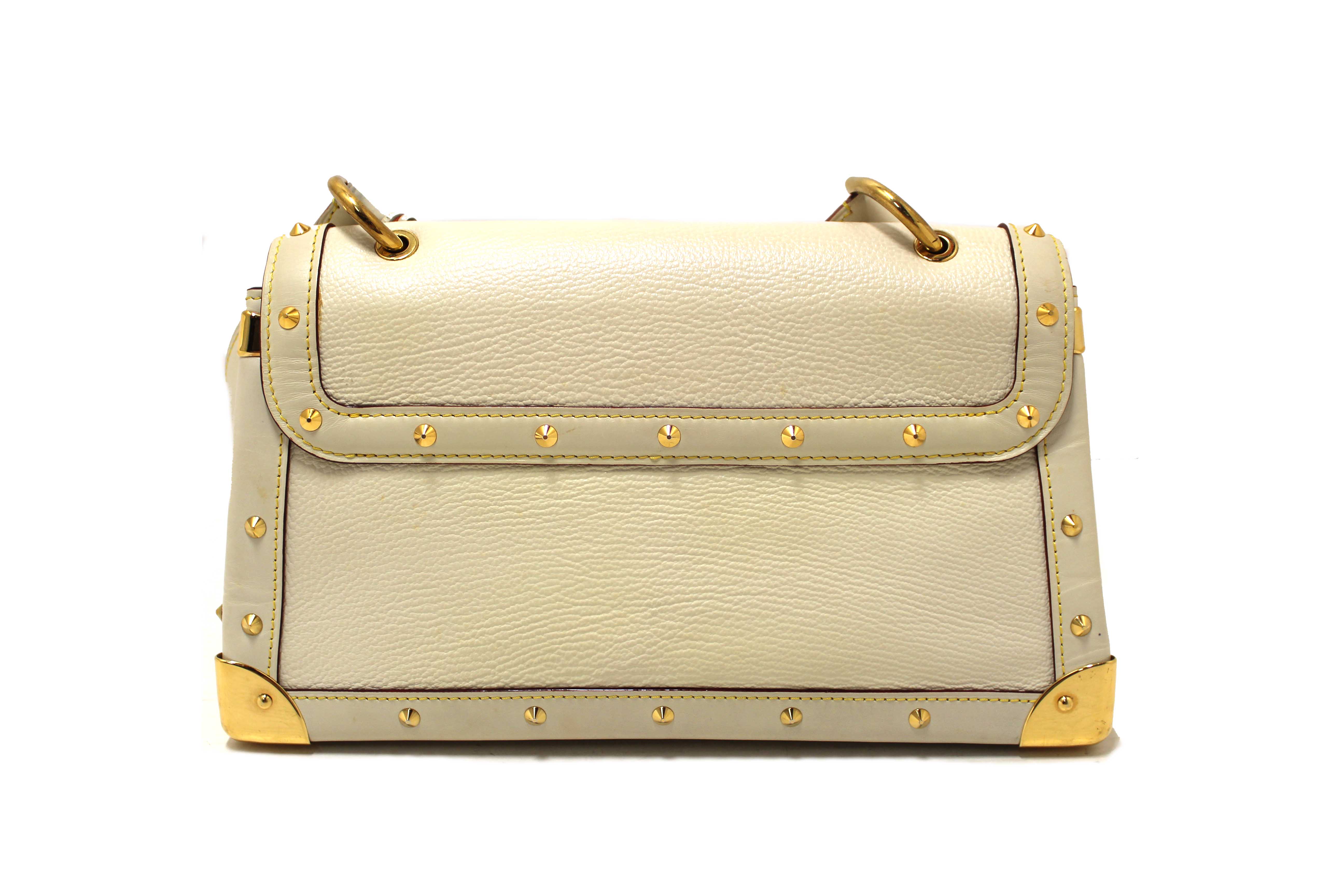Authentic Louis Vuitton White Suhali Le Talentueux Shoulder Bag